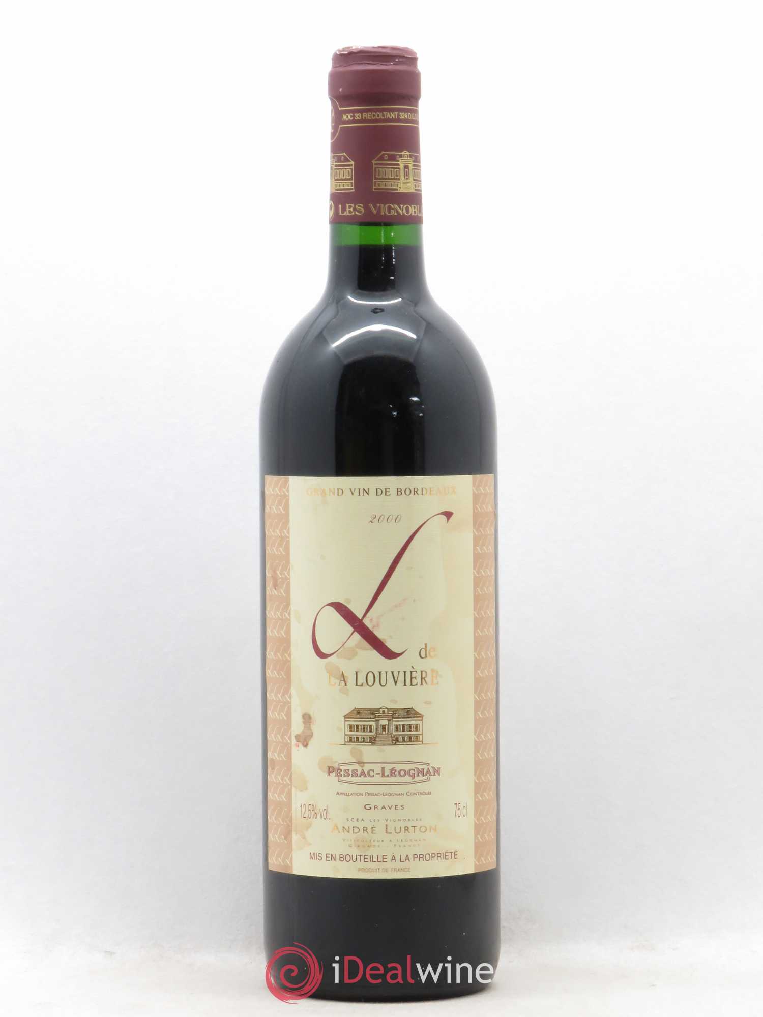 Pessac-Léognan L de la Louvière 2000 - Posten von 1 Flasche - 0