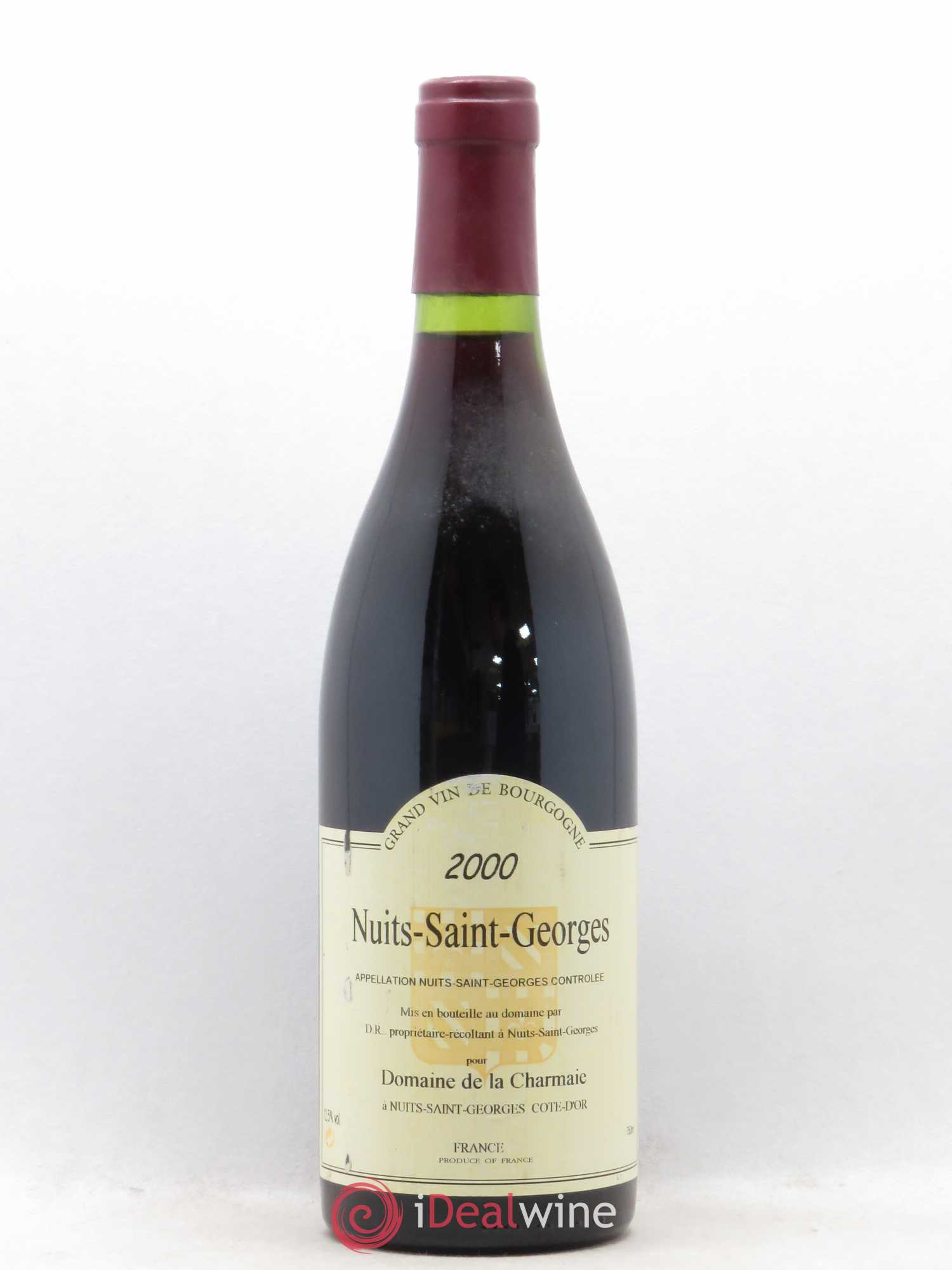 Nuits-Saint-Georges Domaine de la Charmaie 2000 - Posten von 1 Flasche - 0