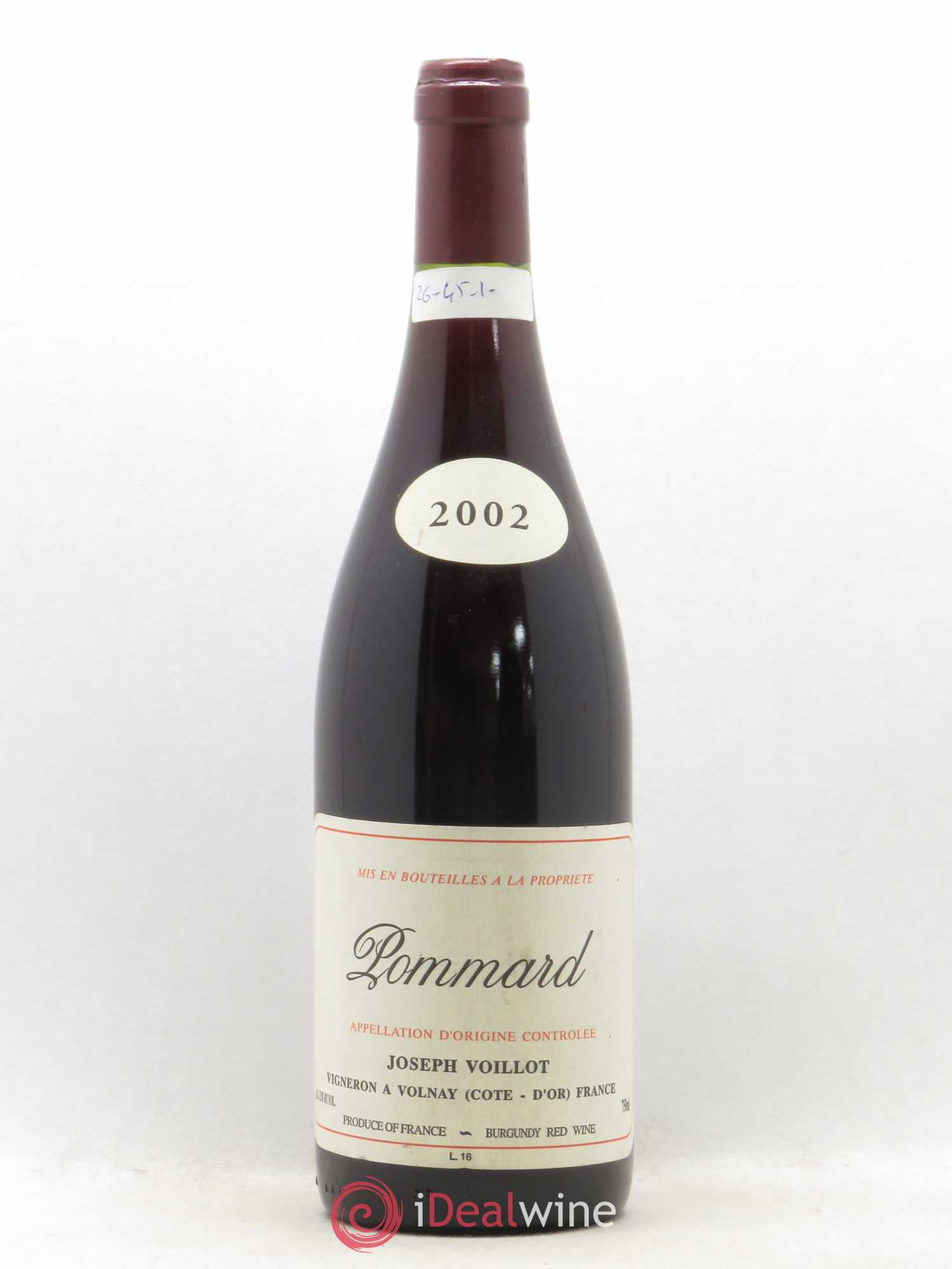 Pommard Joseph Voillot 2002 - Lot de 1 bouteille - 0