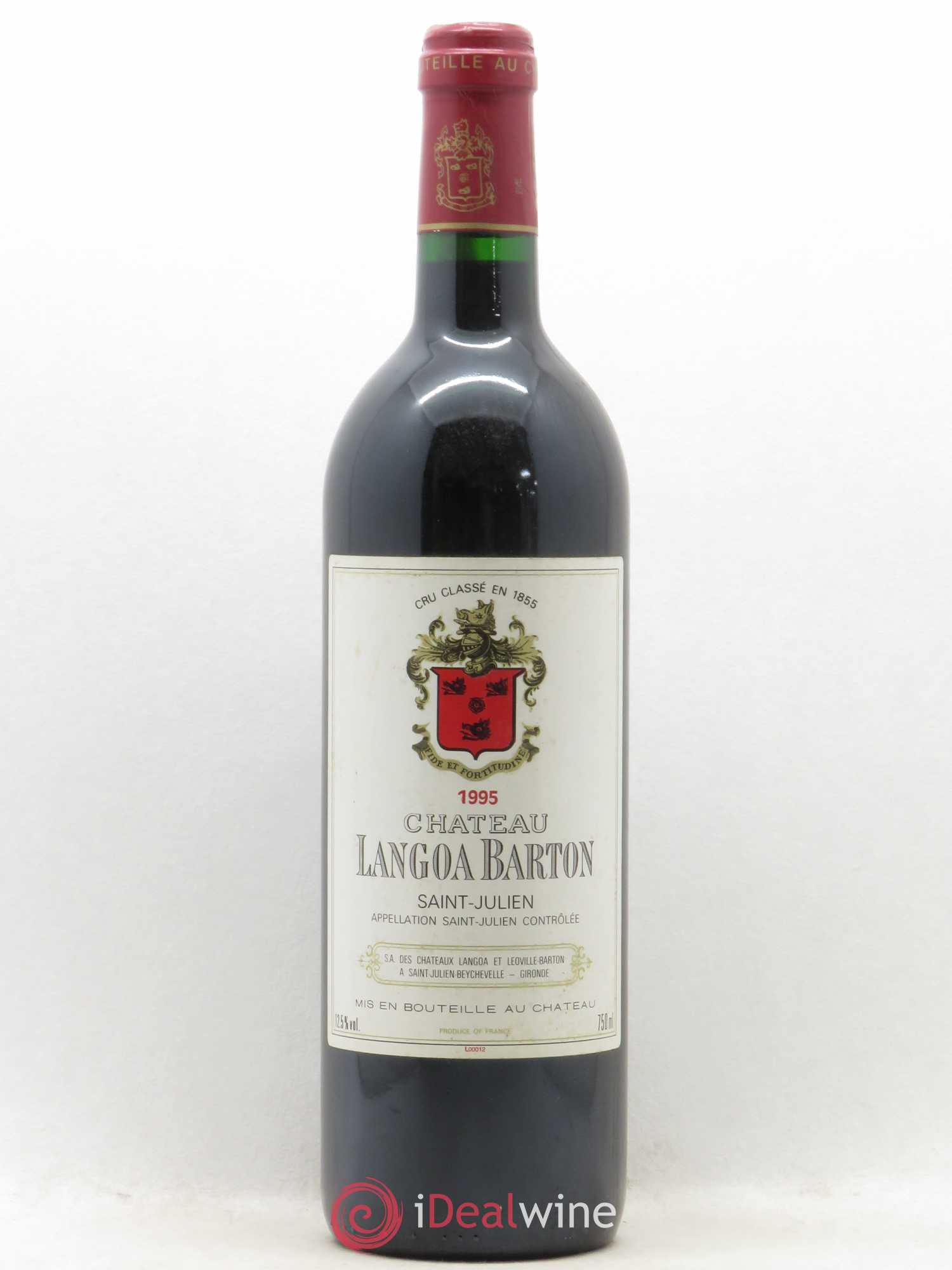 Château Langoa Barton 3ème Grand Cru Classé 1995 - Lot de 1 bouteille - 0