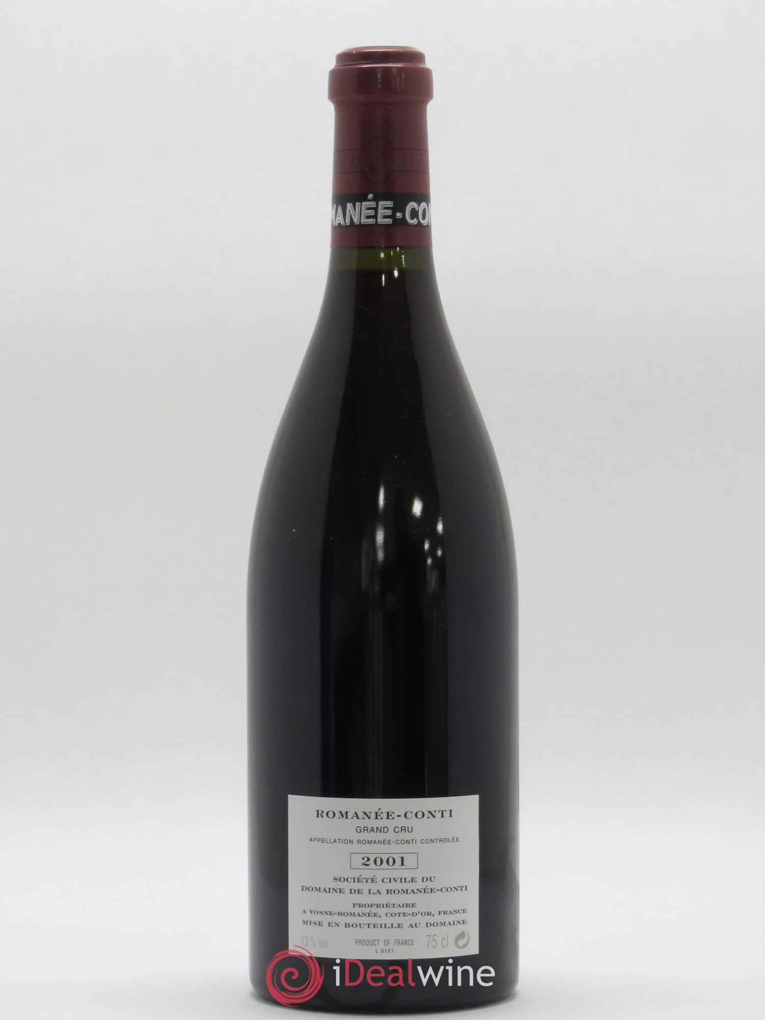Romanée-Conti Grand Cru Domaine de la Romanée-Conti 2001 - Lot de 1 bouteille - 1
