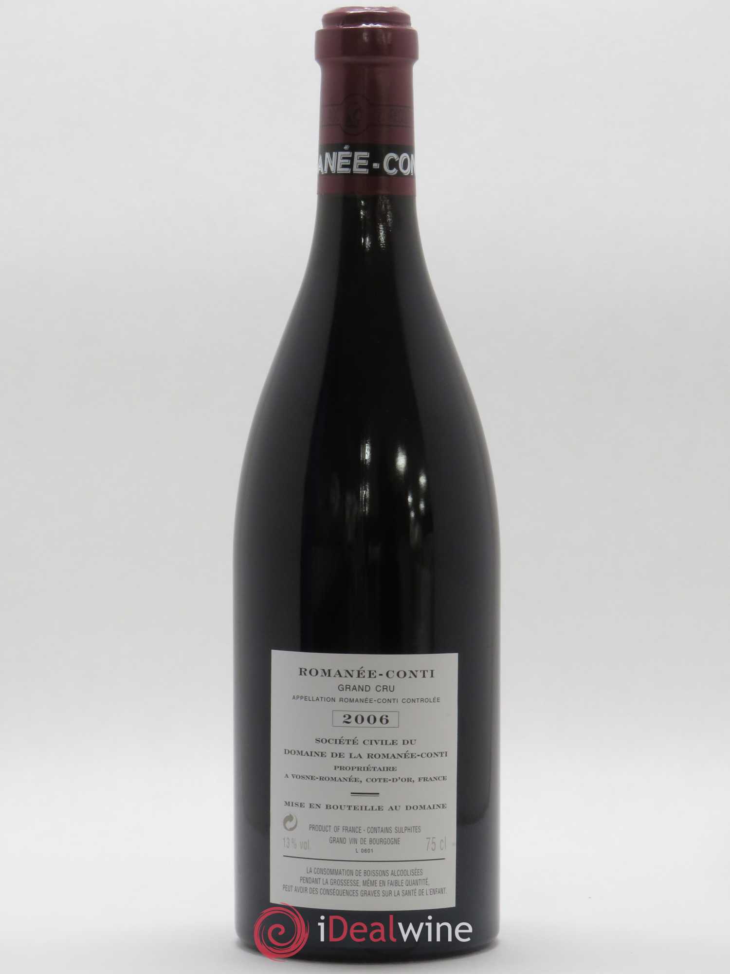 Romanée-Conti Grand Cru Domaine de la Romanée-Conti 2006 - Lot de 1 bouteille - 1