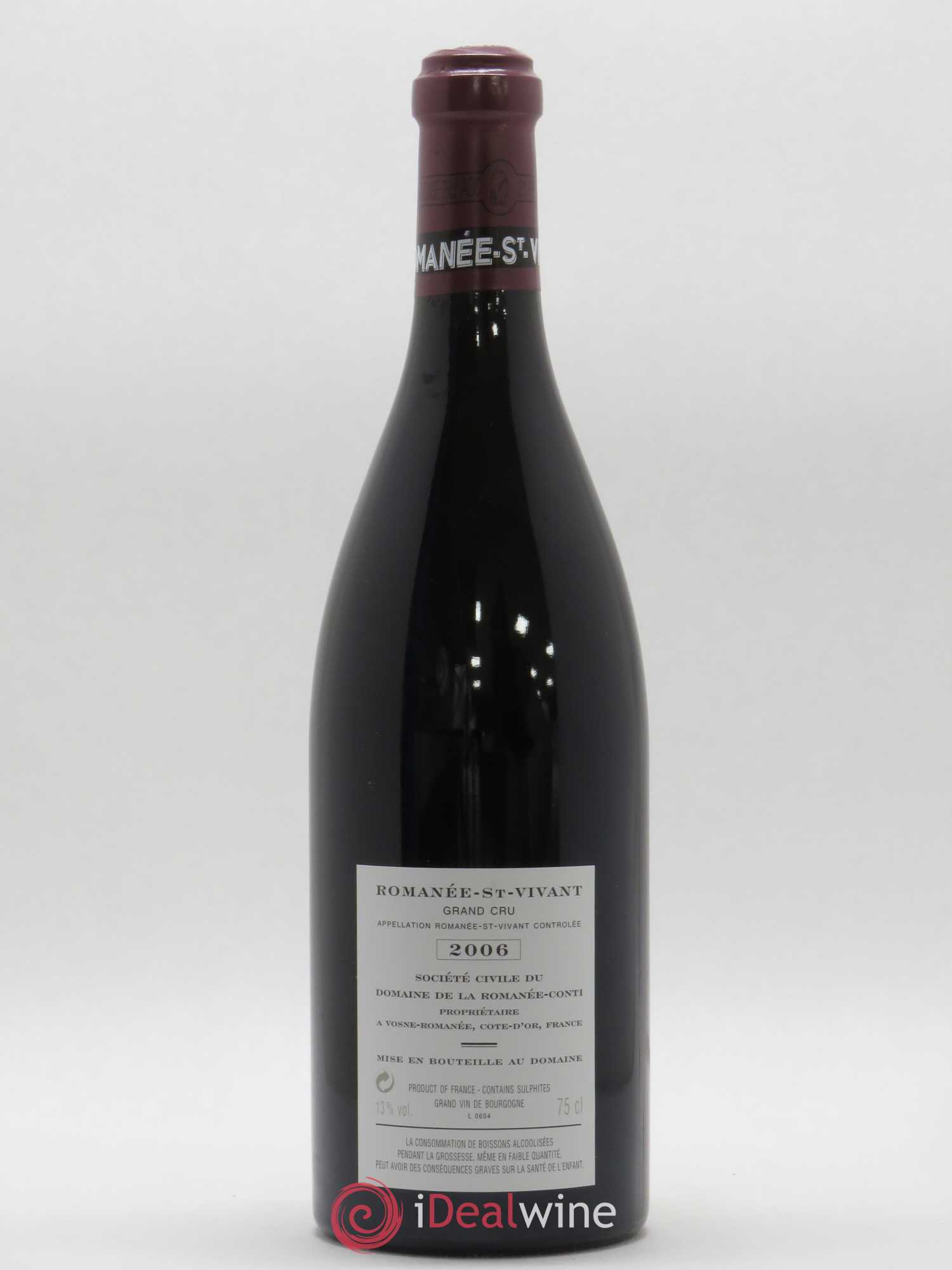 Romanée-Saint-Vivant Grand Cru Domaine de la Romanée-Conti 2006 - Lot de 1 bouteille - 1