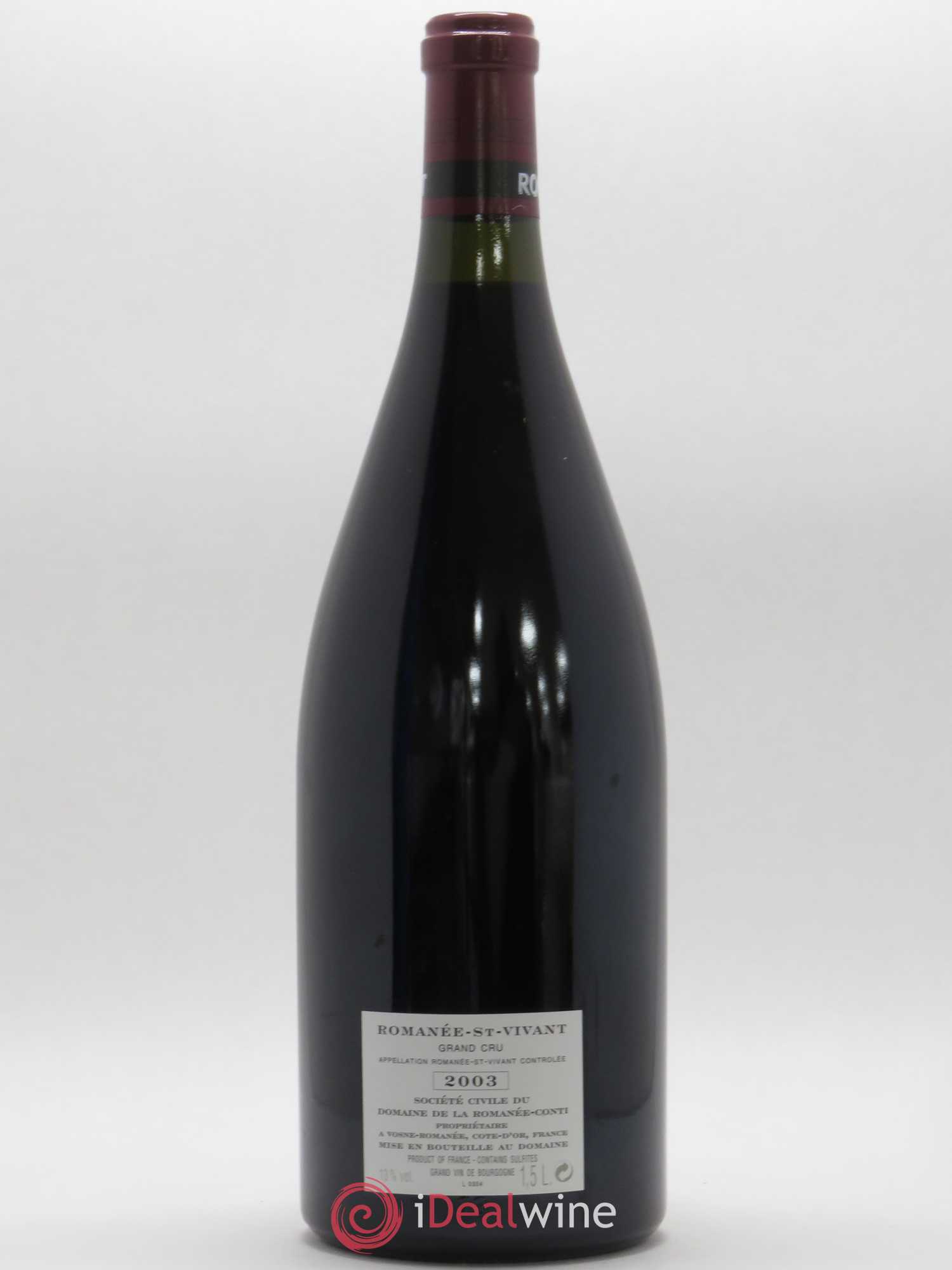 Romanée-Saint-Vivant Grand Cru Domaine de la Romanée-Conti 2003 - Lot de 1 magnum - 1