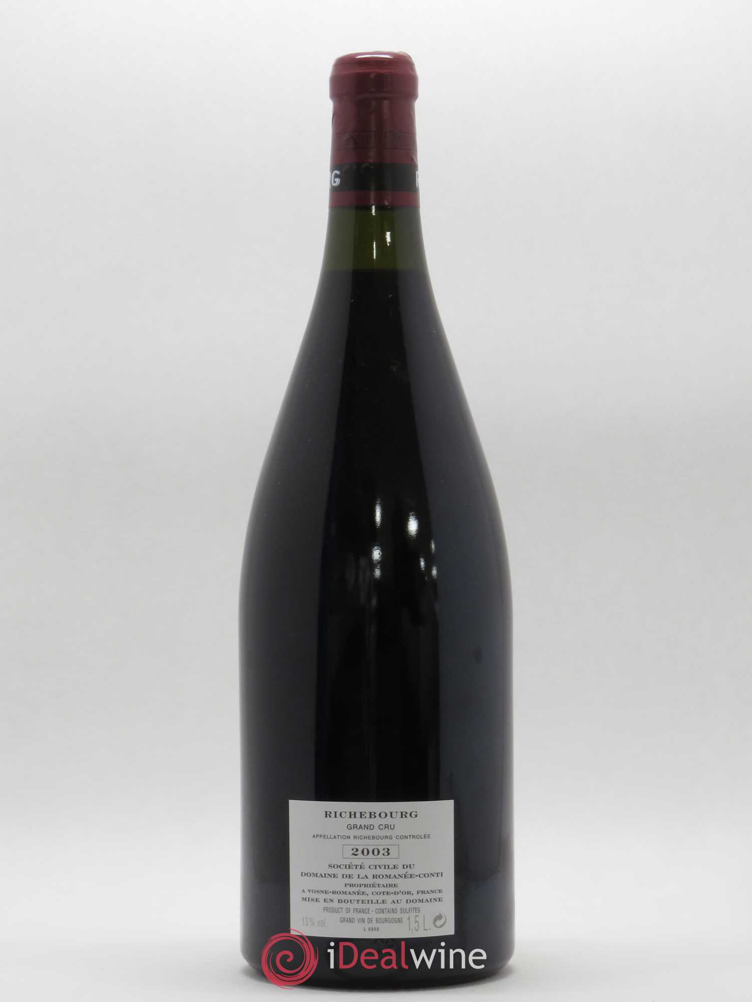 Richebourg Grand Cru Domaine de la Romanée-Conti 2003 - Lot de 1 magnum - 1