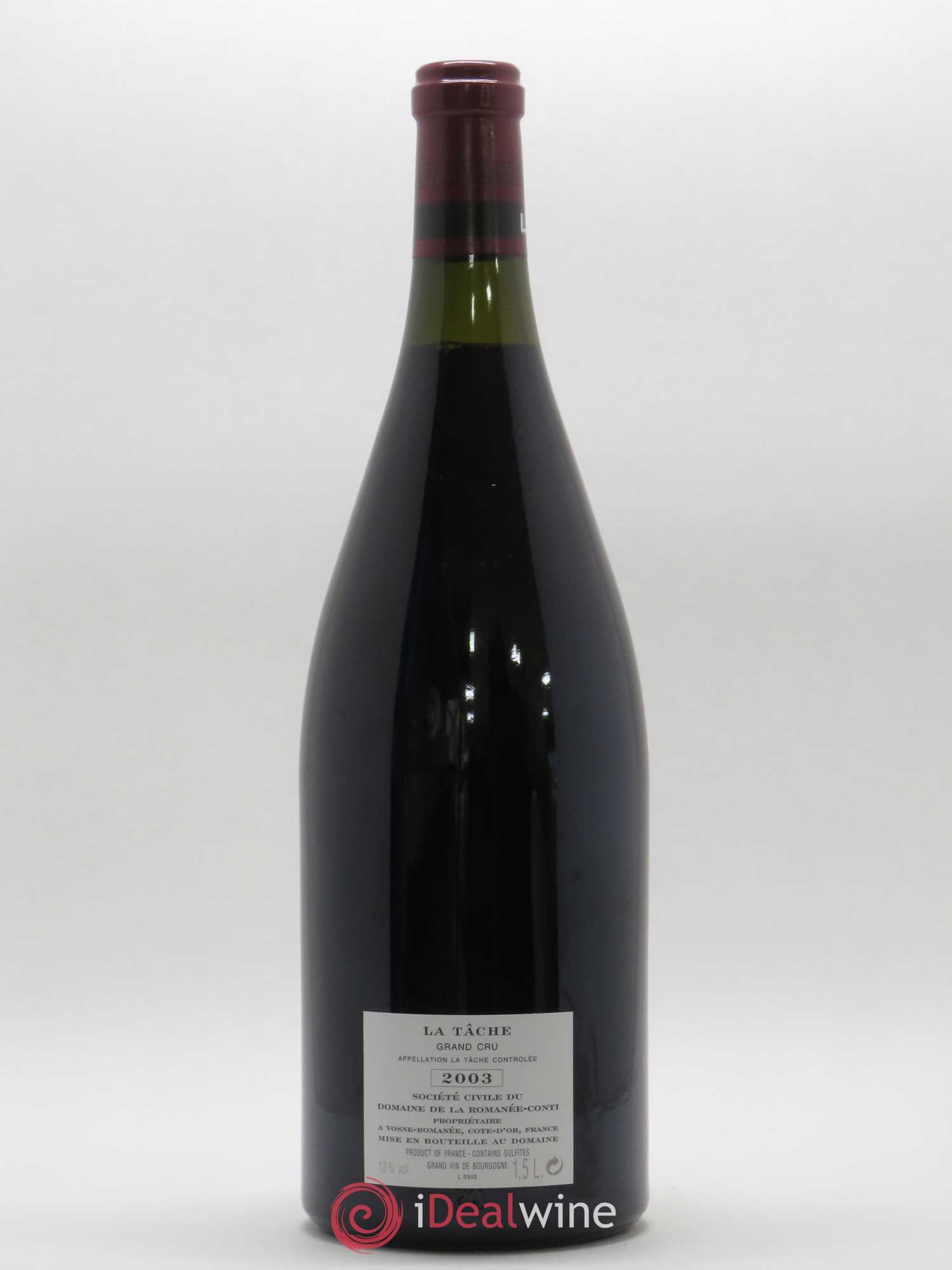 Buy La Tâche Grand Cru Domaine de la Romanée-Conti 2003 (lot