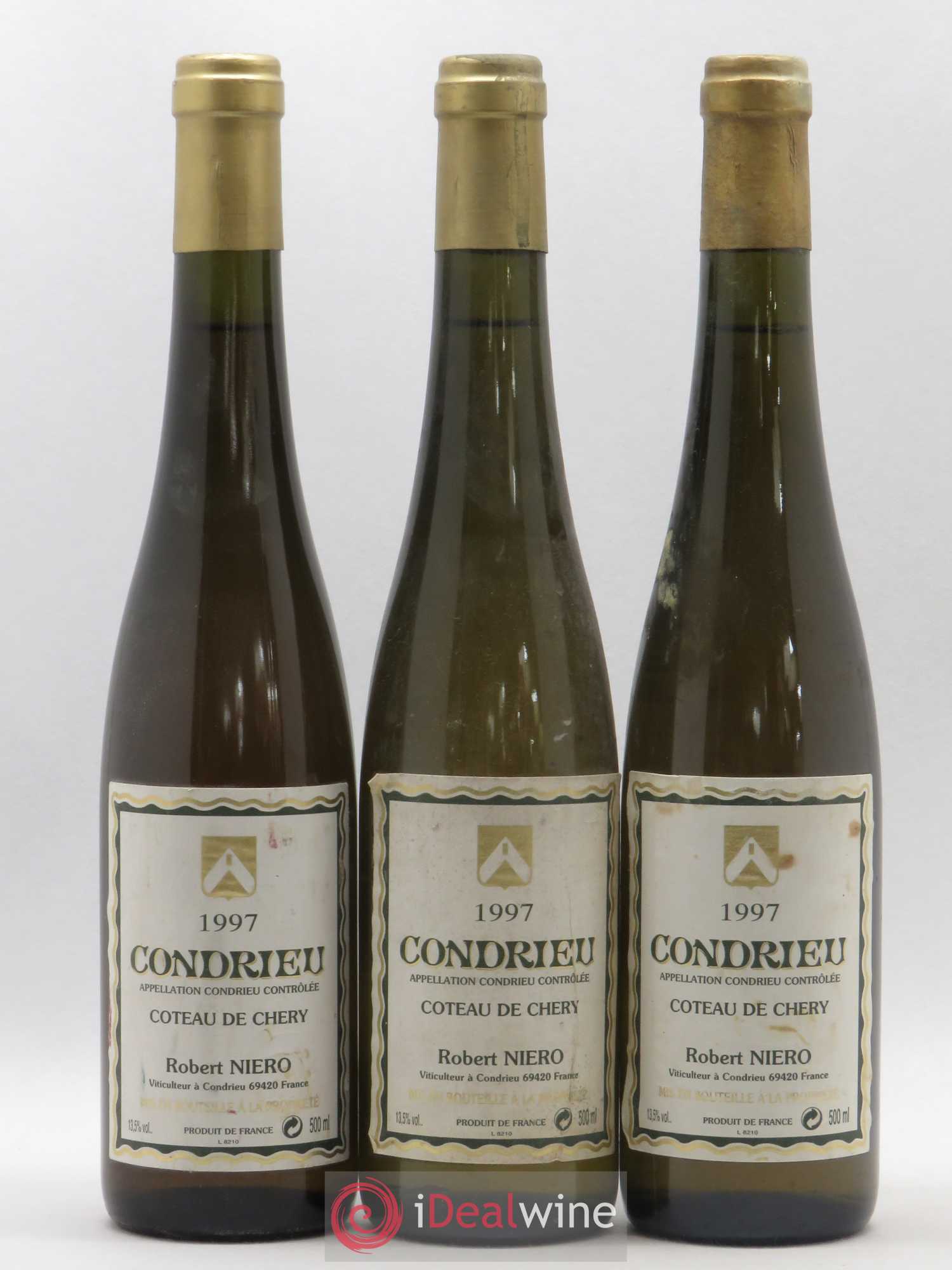 Condrieu Coteau de Chery Robert Niero 50cl 1997 - Posten von 3 Flaschen - 0
