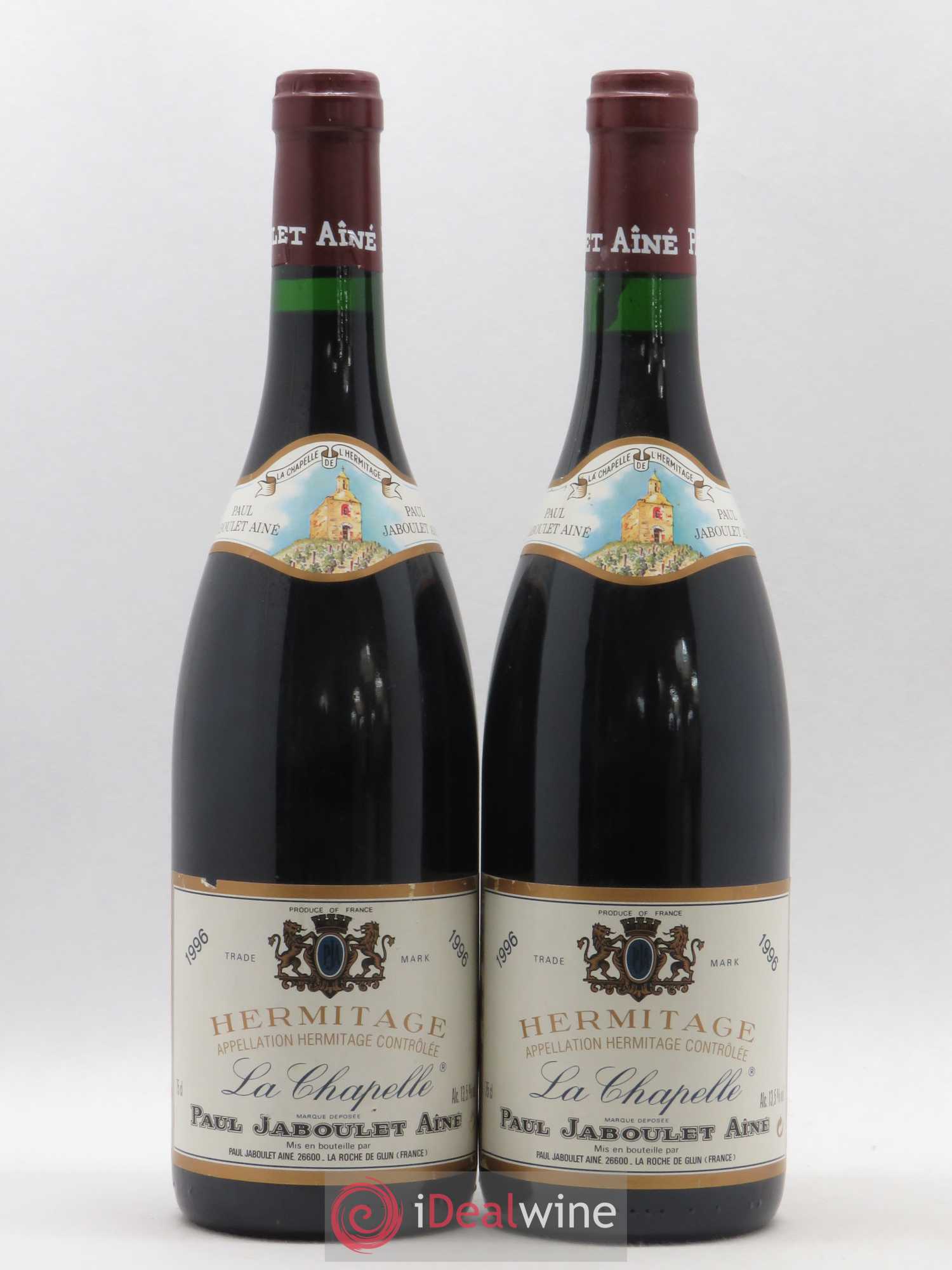 Hermitage La Chapelle Paul Jaboulet Ainé 1996 - Lot de 2 bouteilles - 0