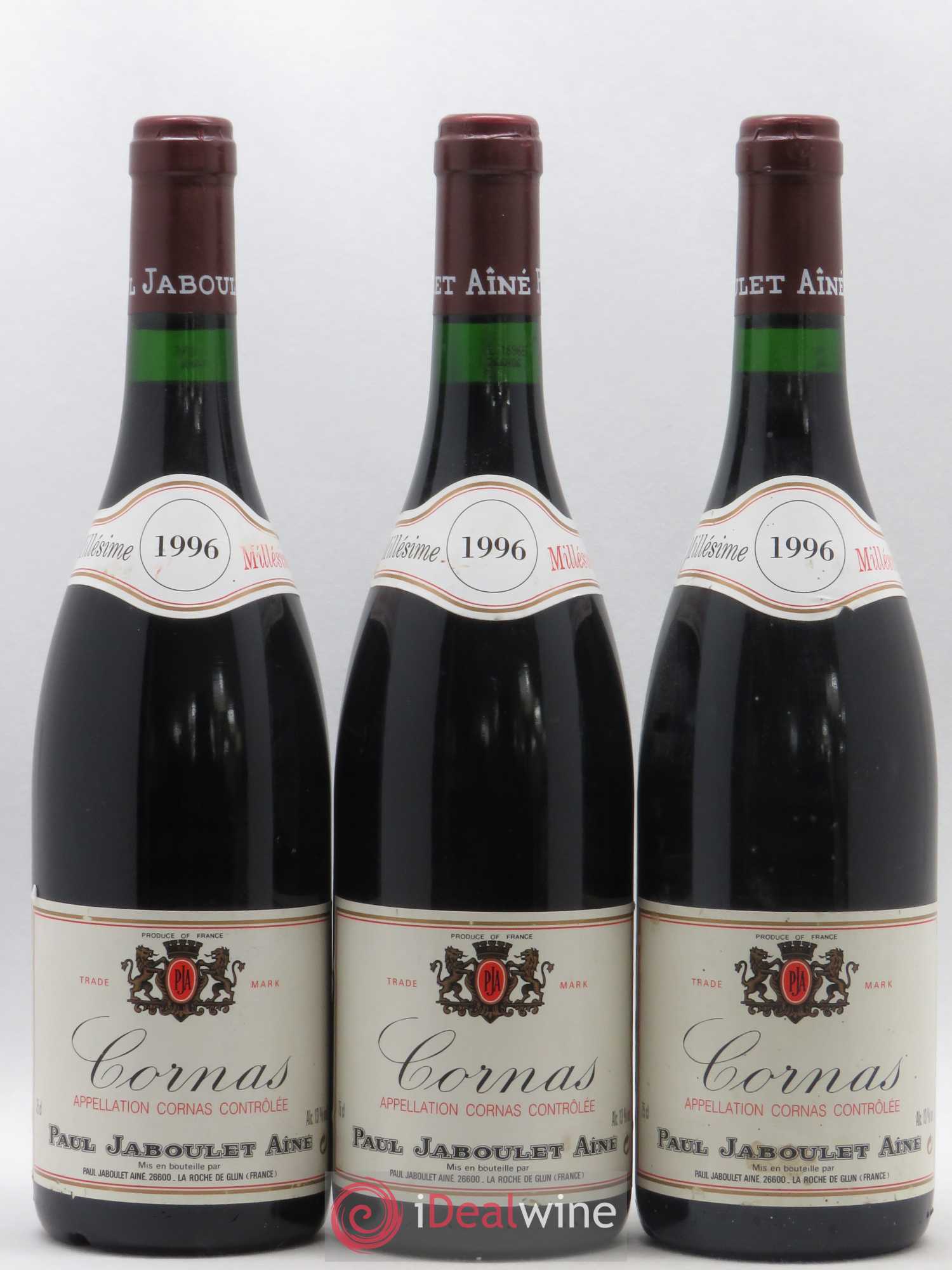 Cornas Paul Jaboulet Ainé 1996 - Lot de 3 bouteilles - 0