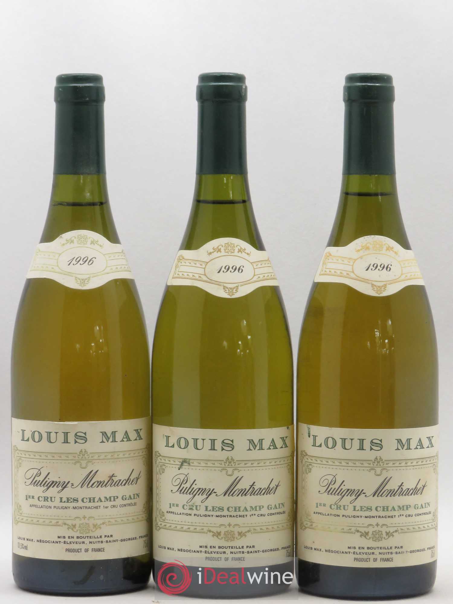 Puligny-Montrachet 1er Cru Champ Gain Louis Max 1996 - Lot de 3 bouteilles - 0