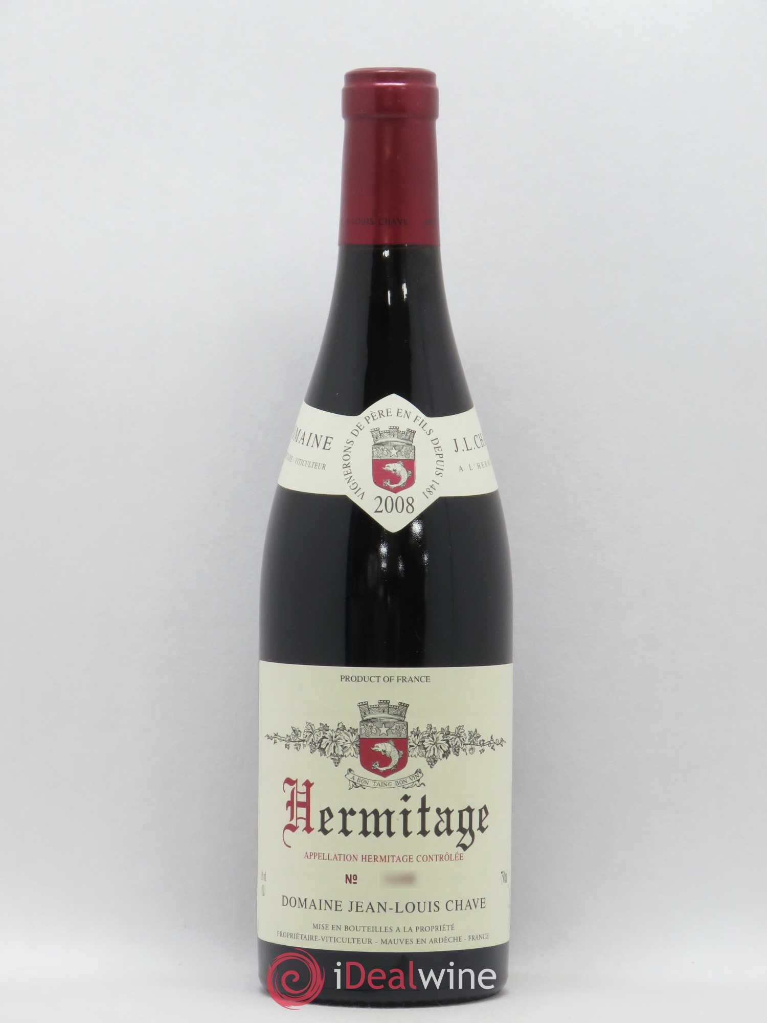 Hermitage Jean-Louis Chave 2008 - Lot de 1 bouteille - 0