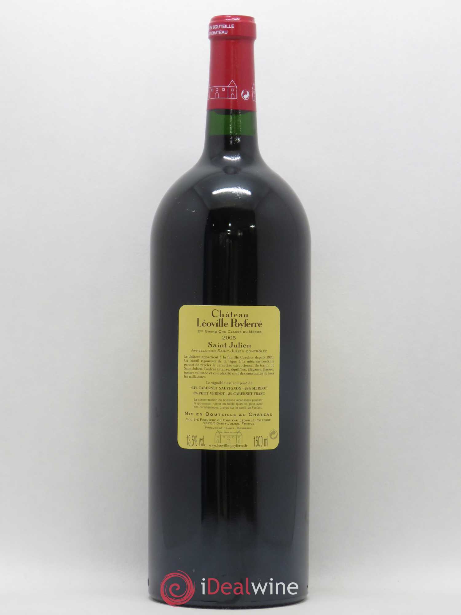 Château Léoville Poyferré 2ème Grand Cru Classé 2005 - Lot de 1 magnum - 1