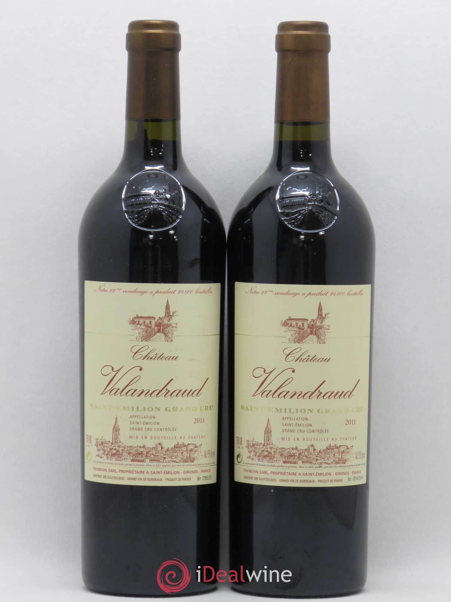 Château de Valandraud 2011 - Lot de 2 bouteilles - 0