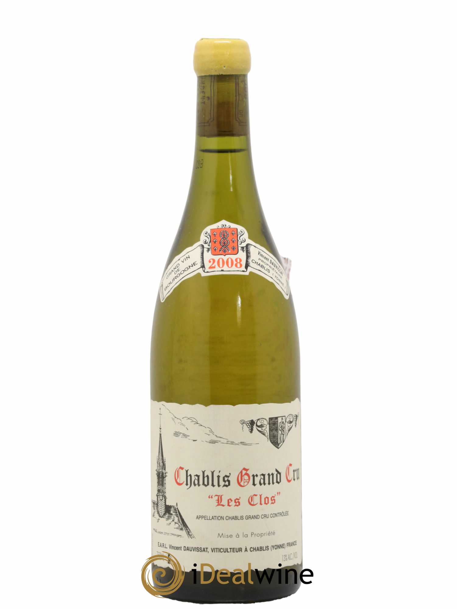 Chablis Grand Cru Les Clos Vincent Dauvissat (Domaine) 2008 - Lot de 1 bouteille - 0