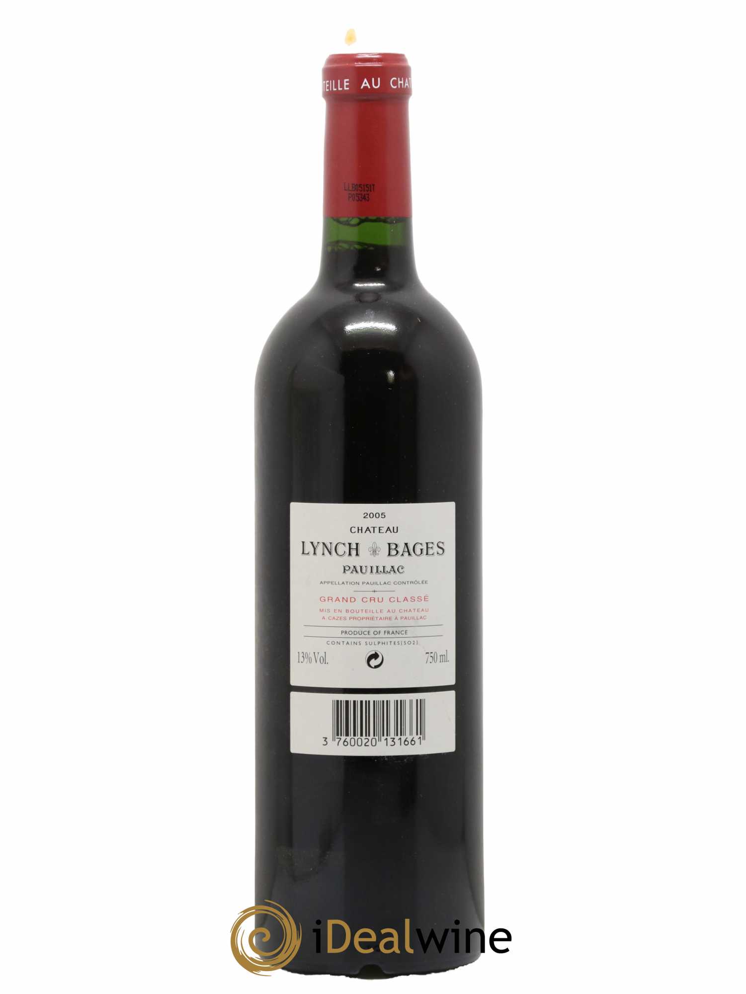 Château Lynch Bages 5ème Grand Cru Classé 2005 - Lot de 1 bouteille - 2