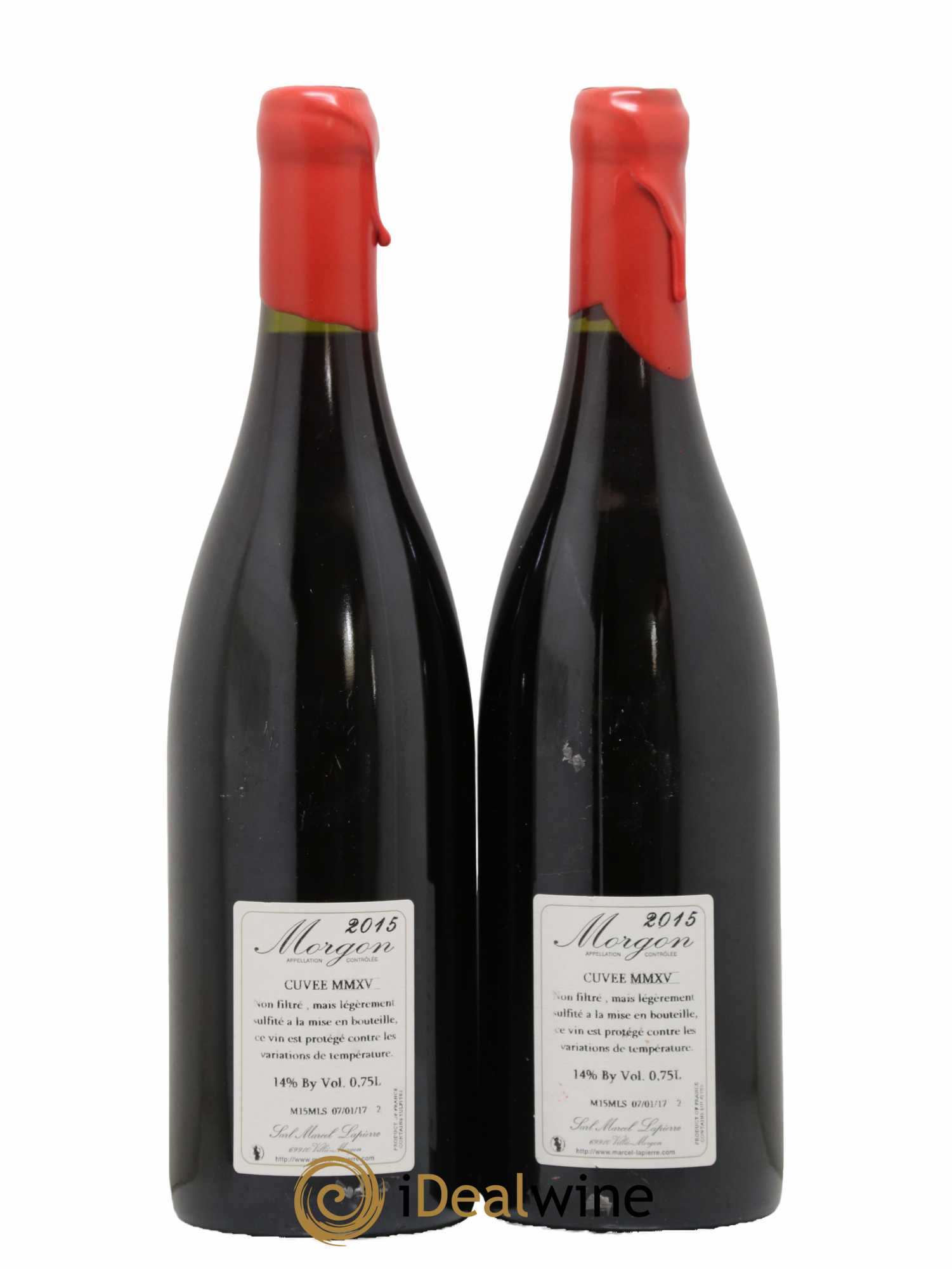 Morgon Cuvée Marcel Lapierre Marcel Lapierre (Domaine) 2015 - Lot de 2 bouteilles - 1