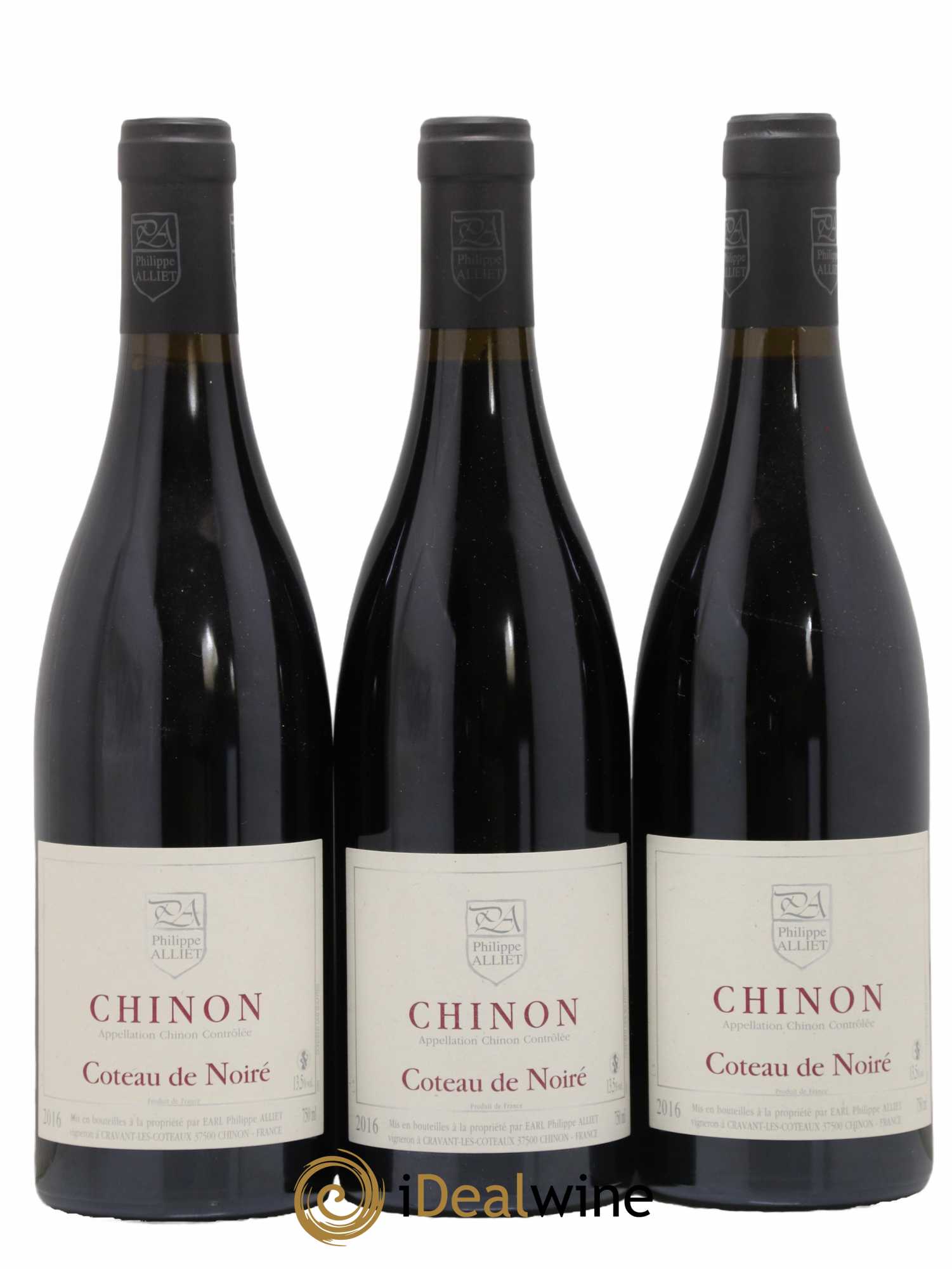 Chinon Coteau de Noiré Philippe Alliet 2016 - Lot de 3 bouteilles - 0