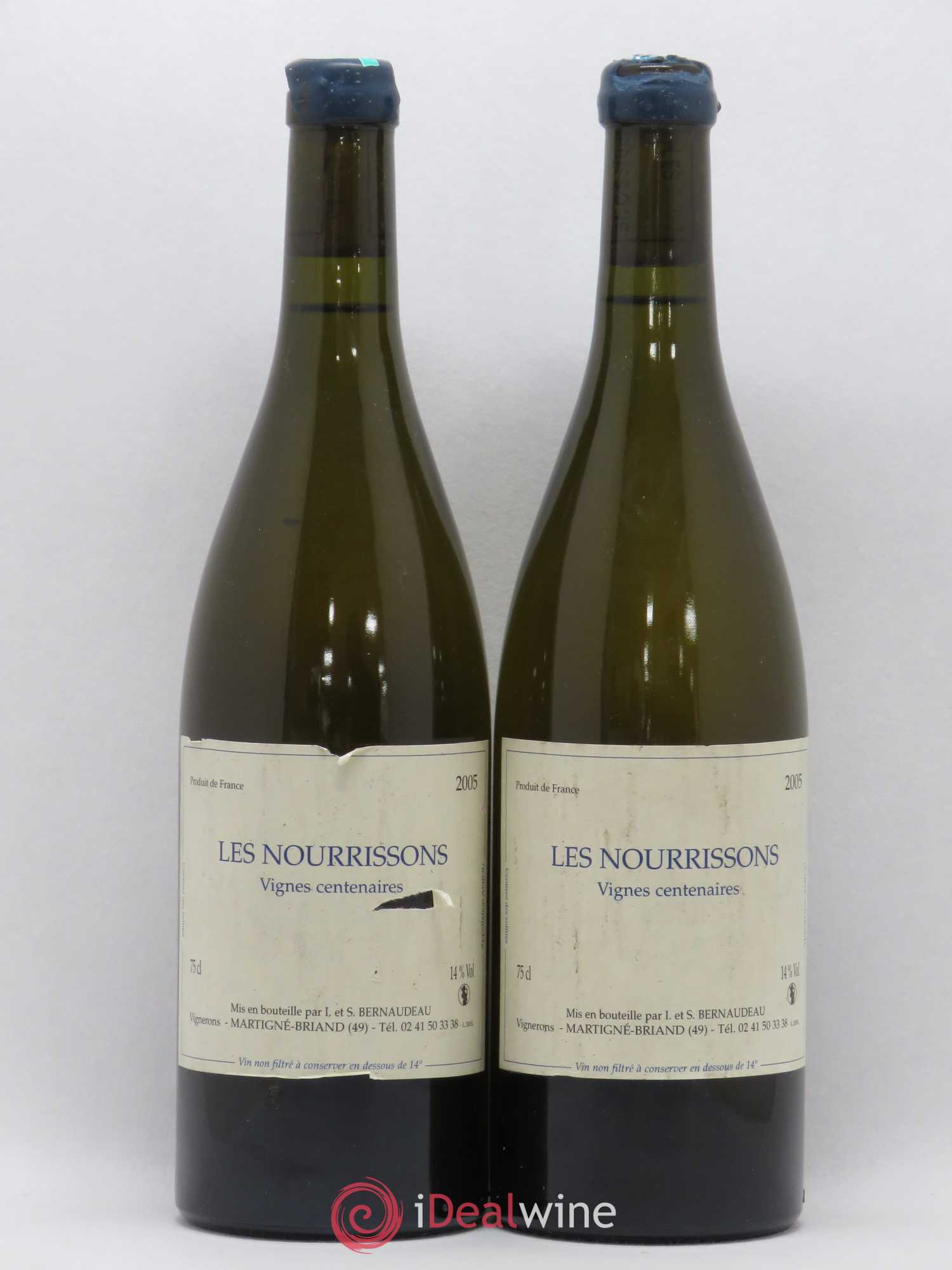 Vin de France Les Nourrissons Stéphane Bernaudeau 2005 - Lot de 2 bouteilles - 0