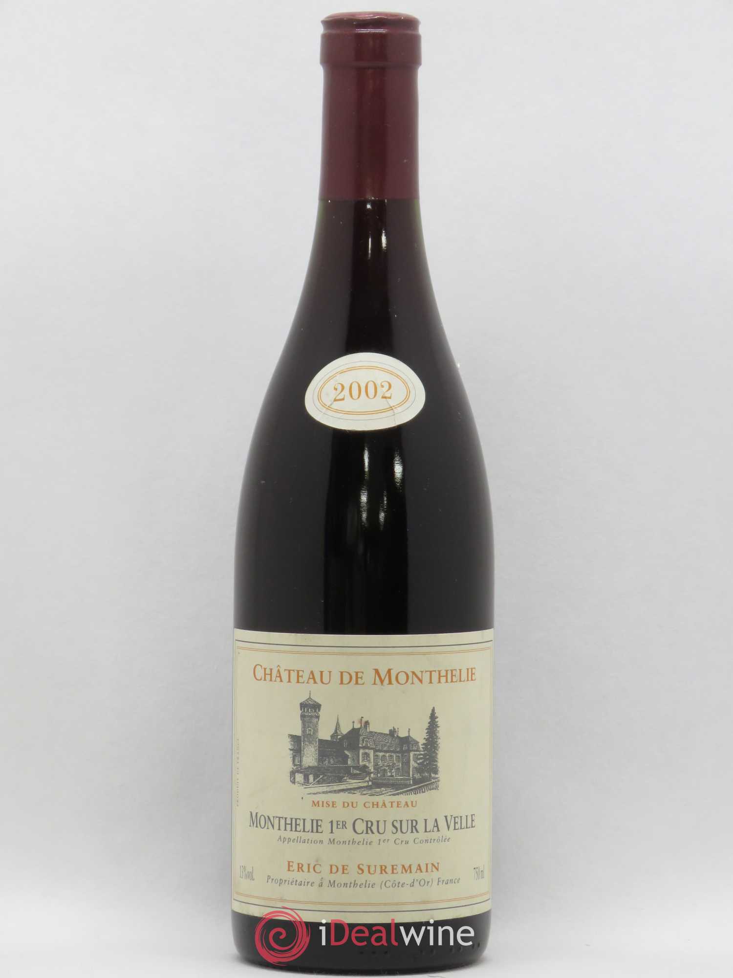 Monthélie 1er Cru Sur La Velle Château de Monthelie Eric de Suremain 2002 - Posten von 1 Flasche - 0