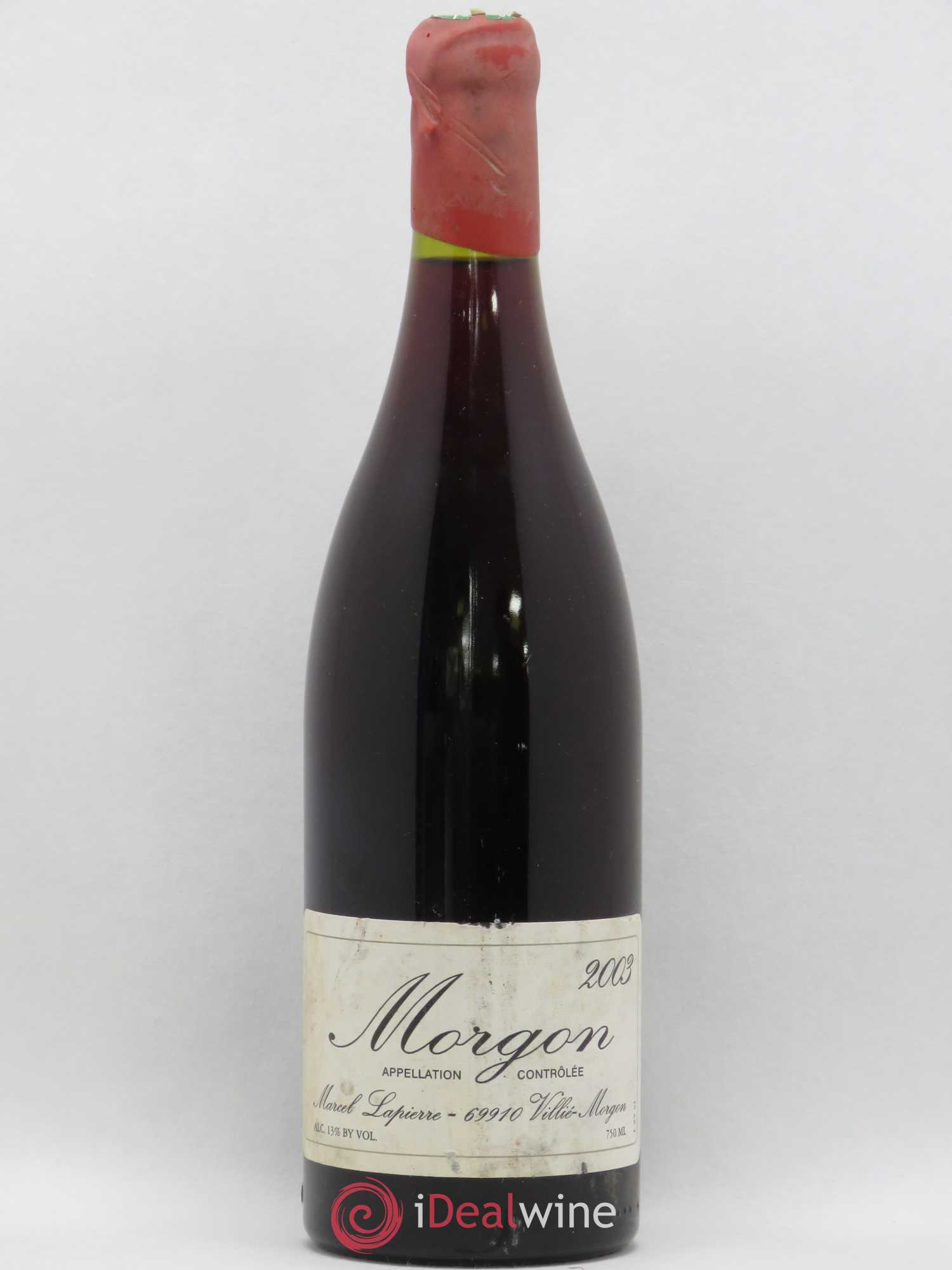 Morgon Marcel Lapierre (Domaine) 2003 - Lot of 1 bottle - 0