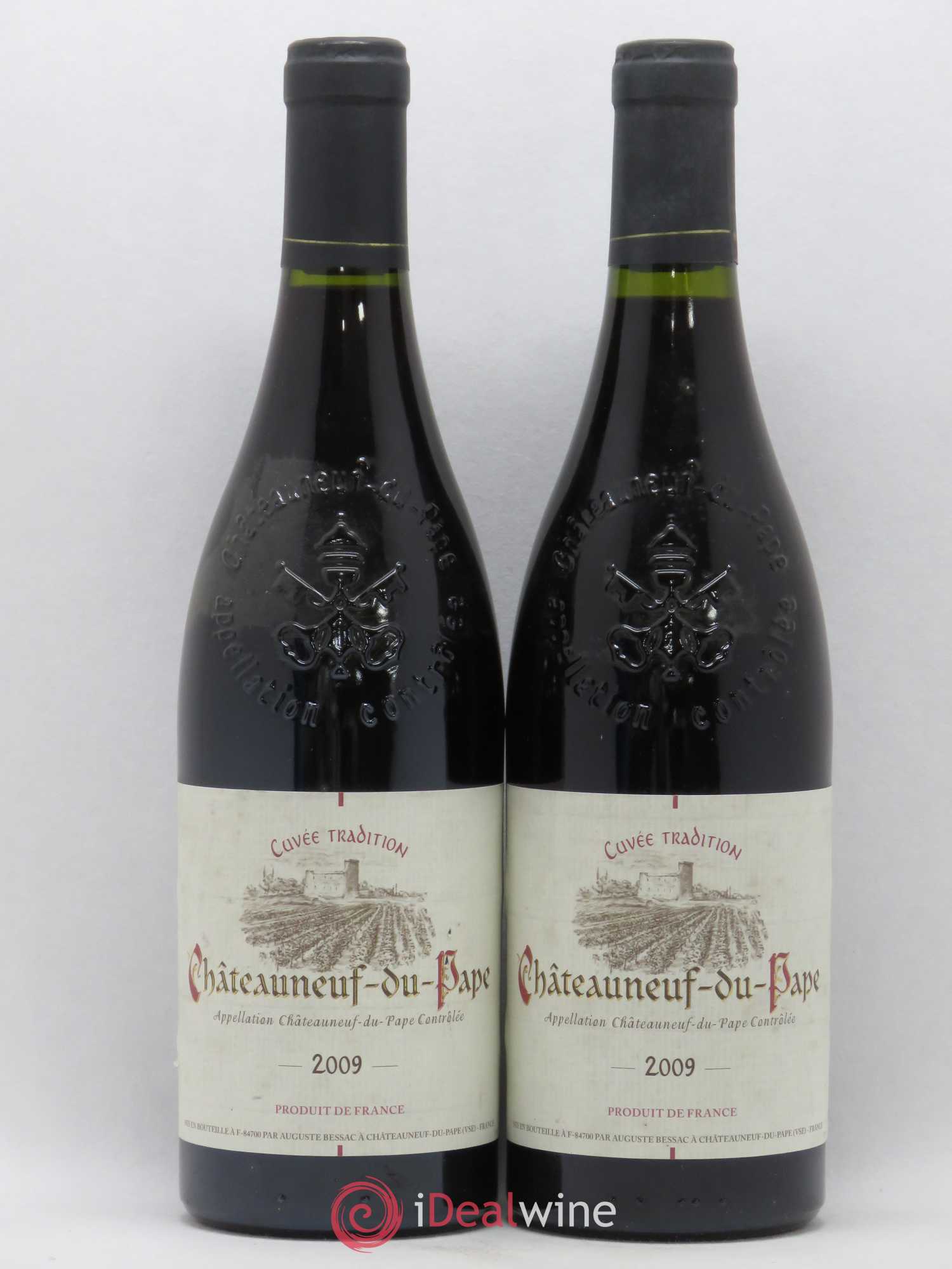 Châteauneuf-du-Pape Cuvée Tradition Auguste Bessac 2009 - Lot of 2 bottles - 0