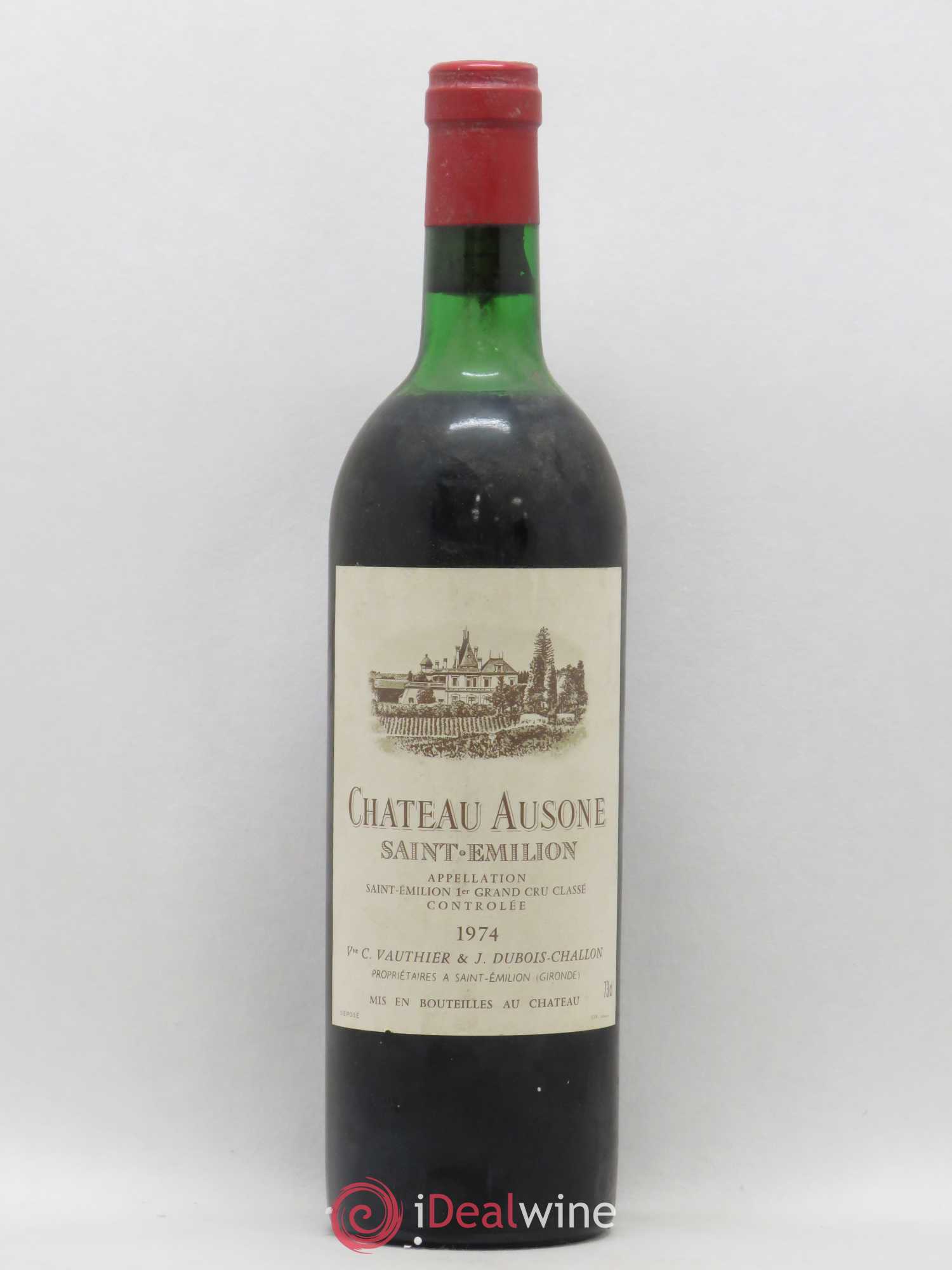 Château Ausone 1er Grand Cru Classé A 1974 - Lot de 1 bouteille - 0