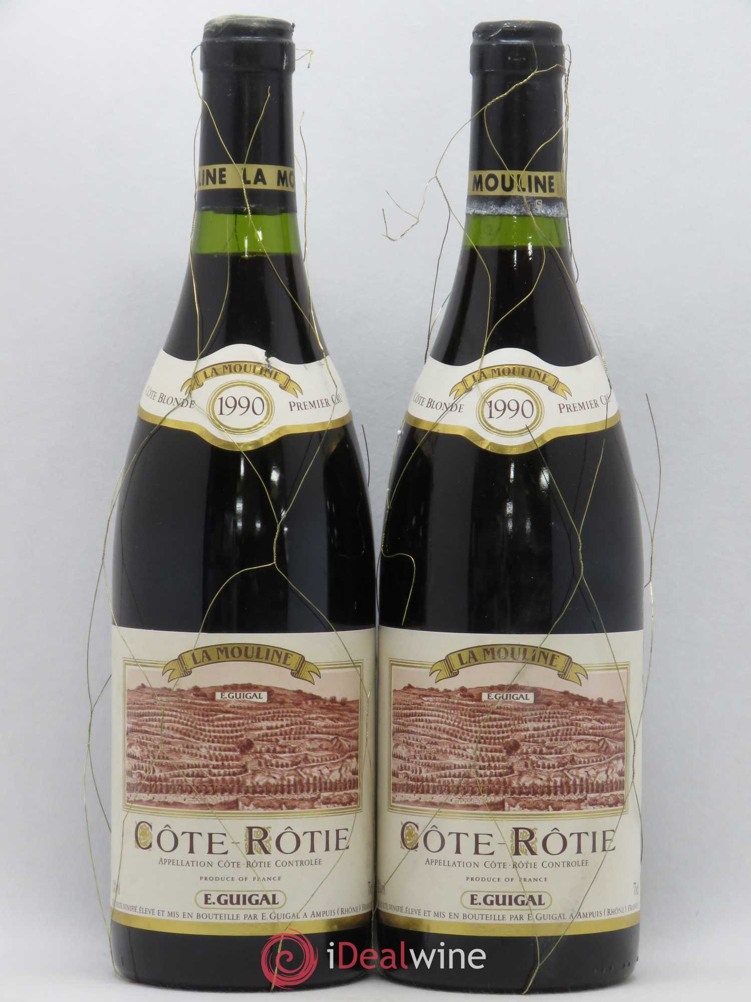 Côte-Rôtie La Mouline Guigal 1990 - Lot de 2 bouteilles - 0