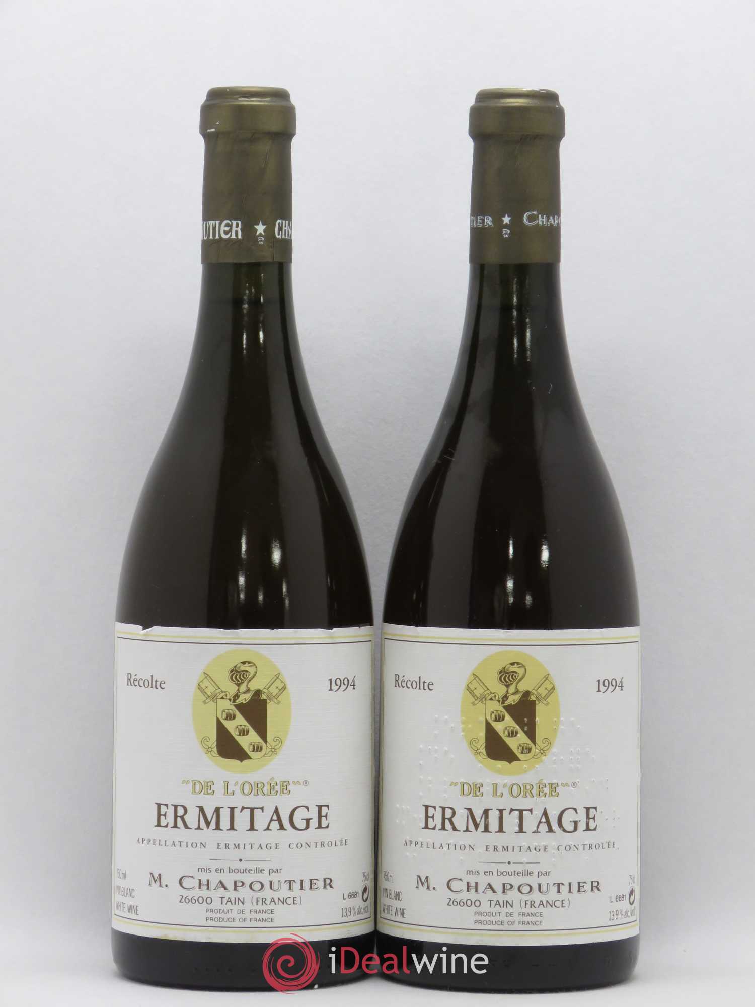 Hermitage Ermitage de l'Orée Chapoutier 1994 - Posten von 2 Flaschen - 0