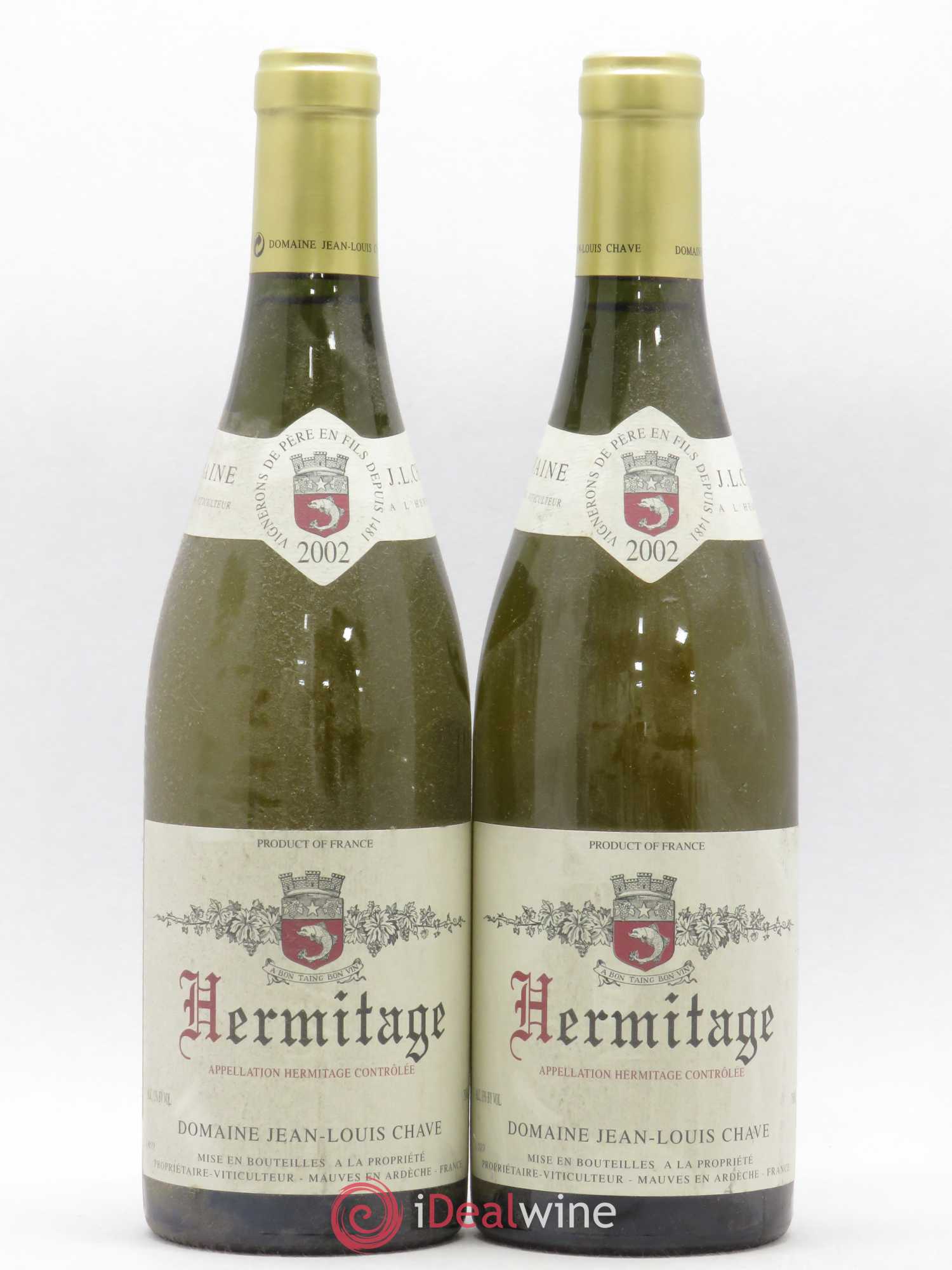 Hermitage Jean-Louis Chave 2002 - Lot de 2 bouteilles - 0