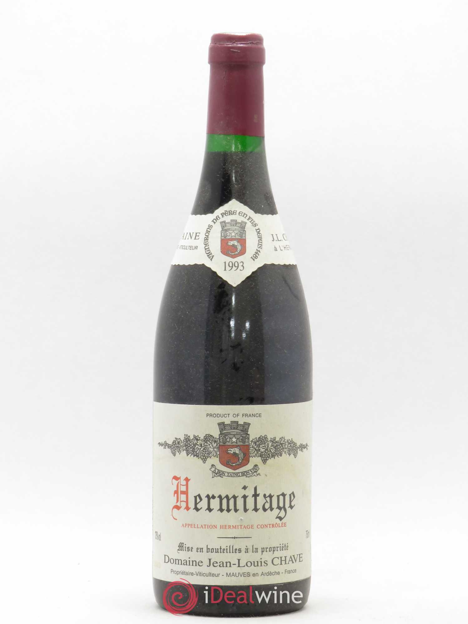 Hermitage Jean-Louis Chave 1993 - Lot de 1 bouteille - 0