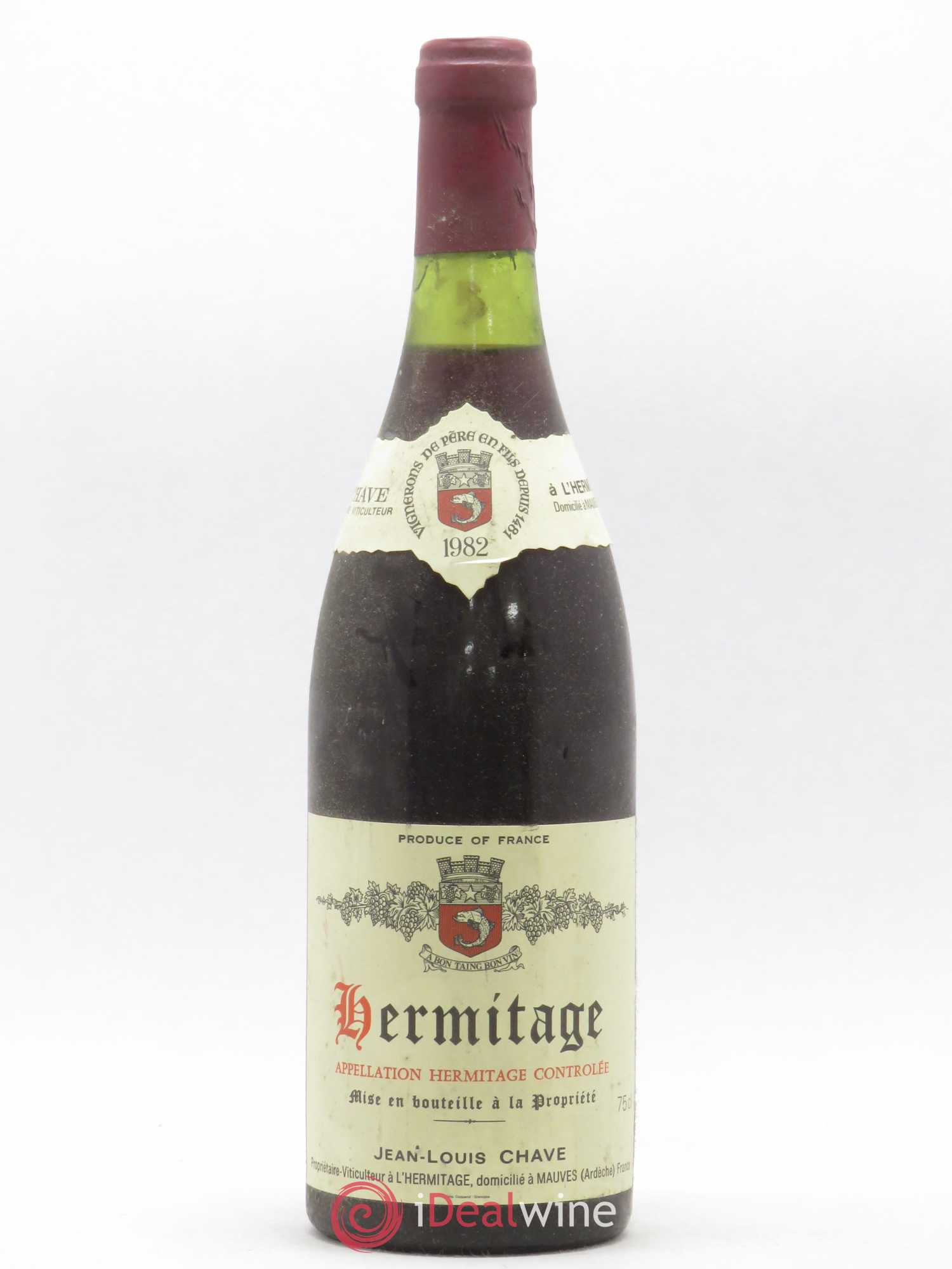 Hermitage Jean-Louis Chave 1982 - Lot de 1 bouteille - 0
