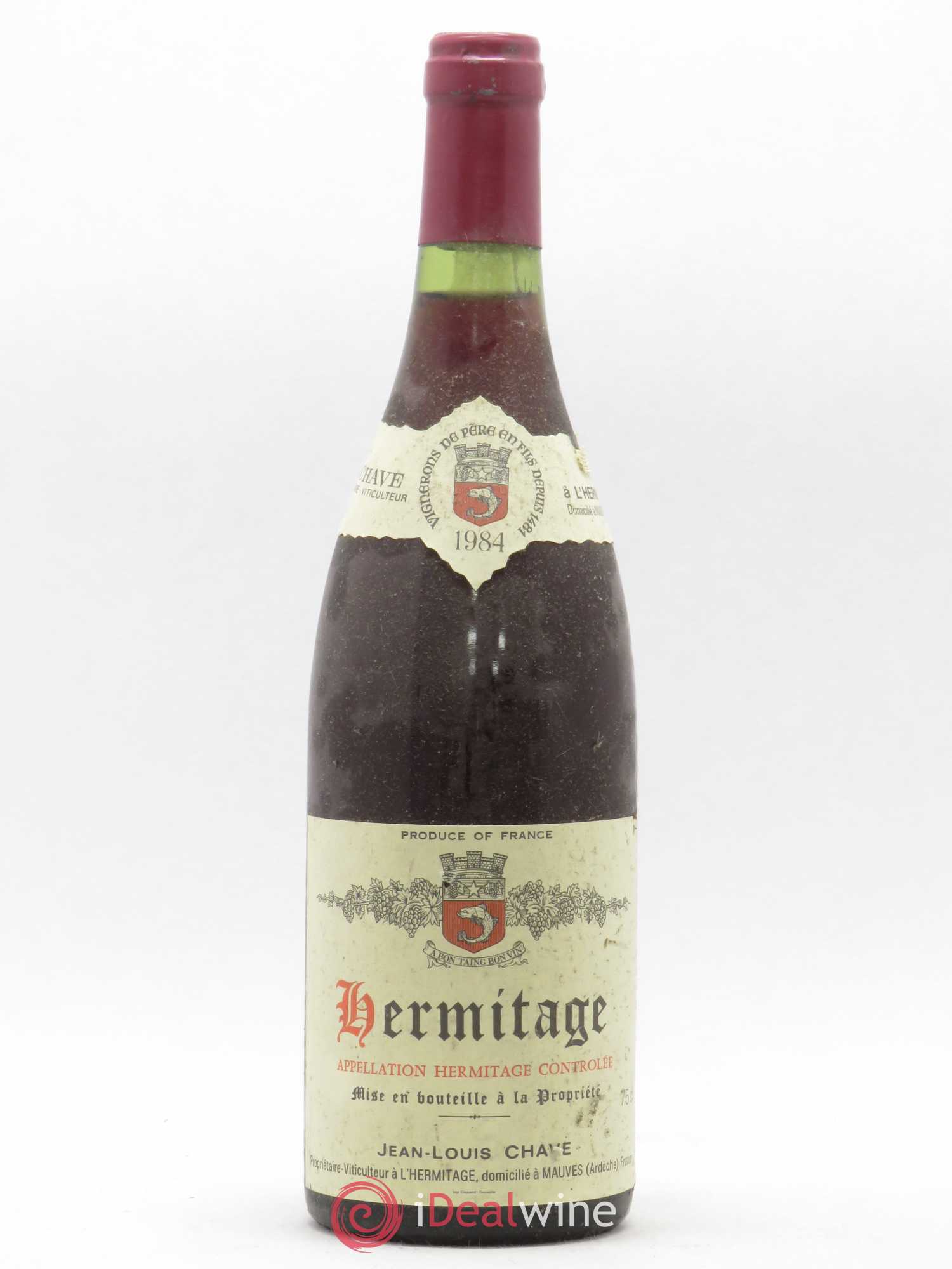 Hermitage Jean-Louis Chave 1984 - Lot de 1 bouteille - 0