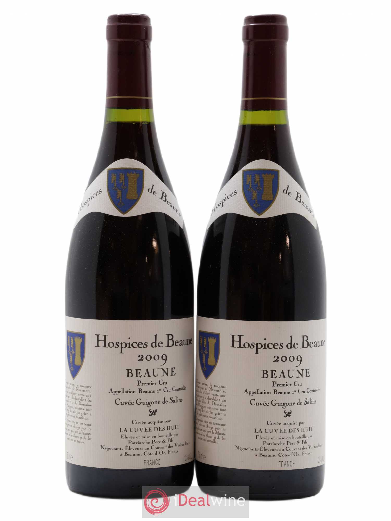 Beaune 1er Cru Hospices de Beaune Cuvée Guigone de Salins Patriarche 2009 - Posten von 2 Flaschen - 0