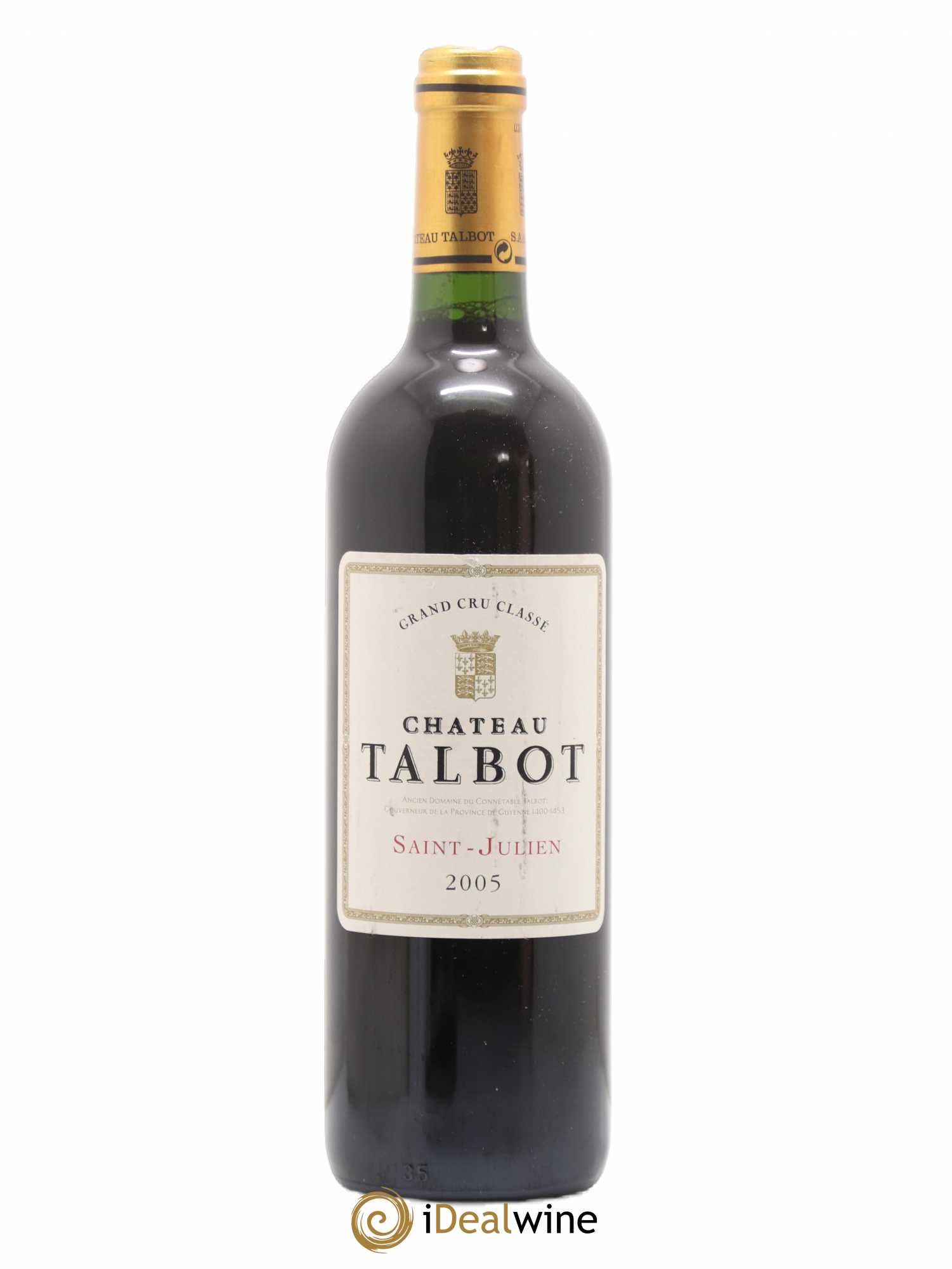 Château Talbot 4ème Grand Cru Classé 2005 - Lot de 1 bouteille - 0