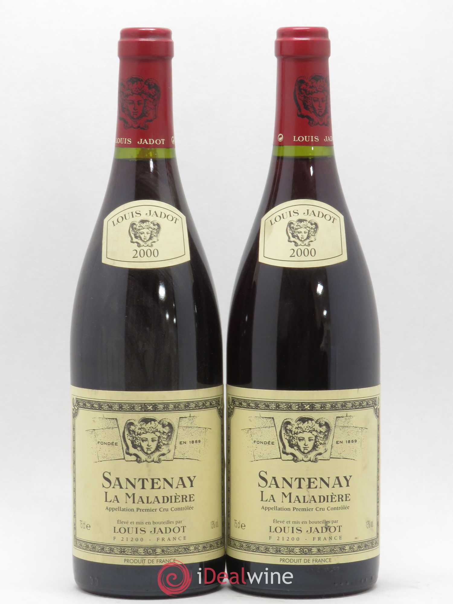 Santenay 1er Cru La Maladière Louis Jadot 2000 - Posten von 2 Flaschen - 0