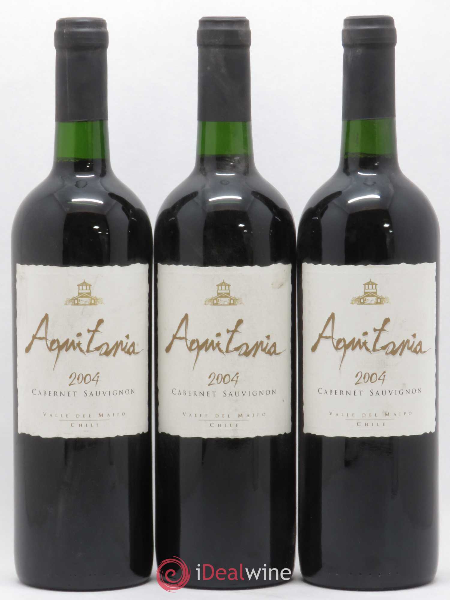 Chili Valle Del Maipo Aquitania Cabernet Sauvignon 2004 - Posten von 3 Flaschen - 0