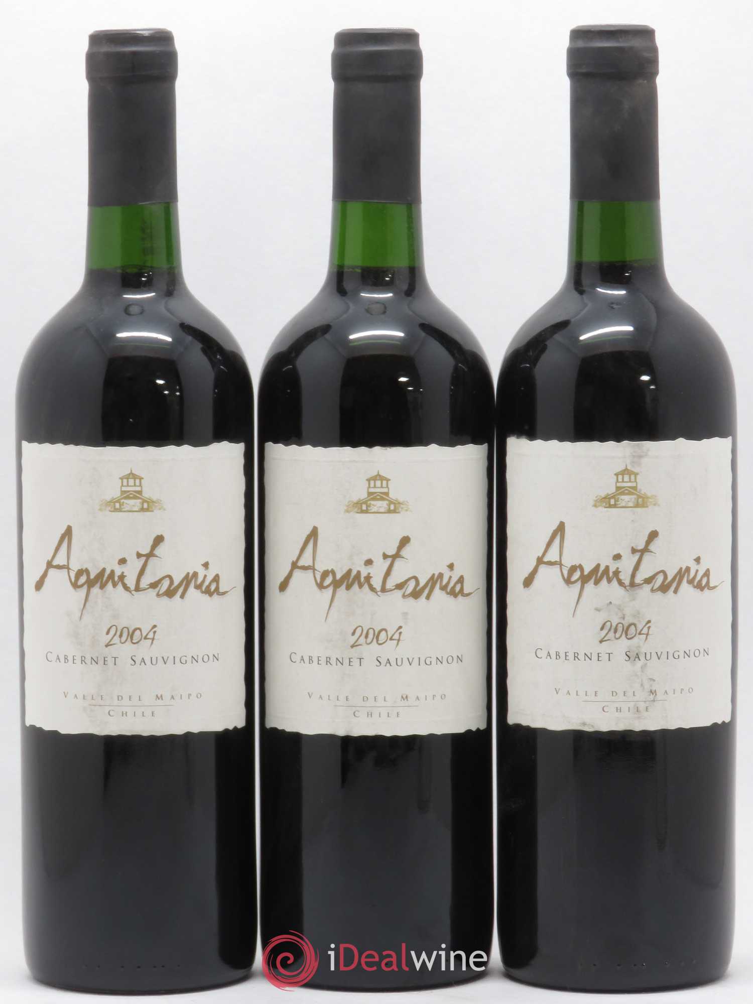 Chili Valle Del Maipo Aquitania Cabernet Sauvignon 2004 - Posten von 3 Flaschen - 0