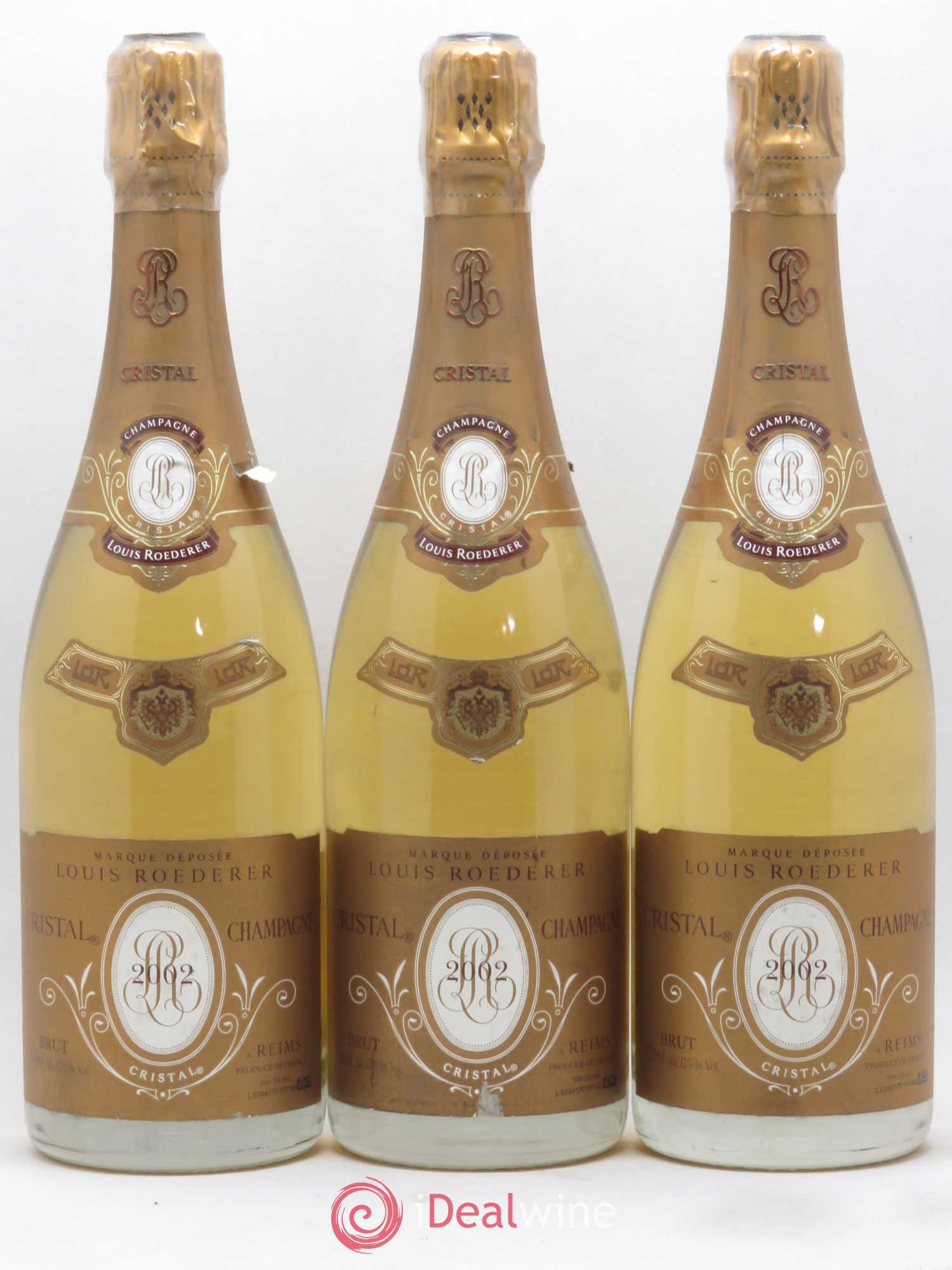 Cristal Louis Roederer 2002 - Lot de 3 bouteilles - 0