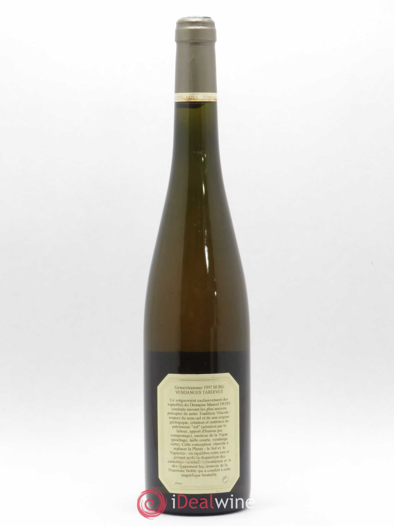 Alsace Gewurztraminer Vendanges Tardives Marcel Deiss (Domaine) Burg 1997 - Lotto di 1 bottiglia - 1
