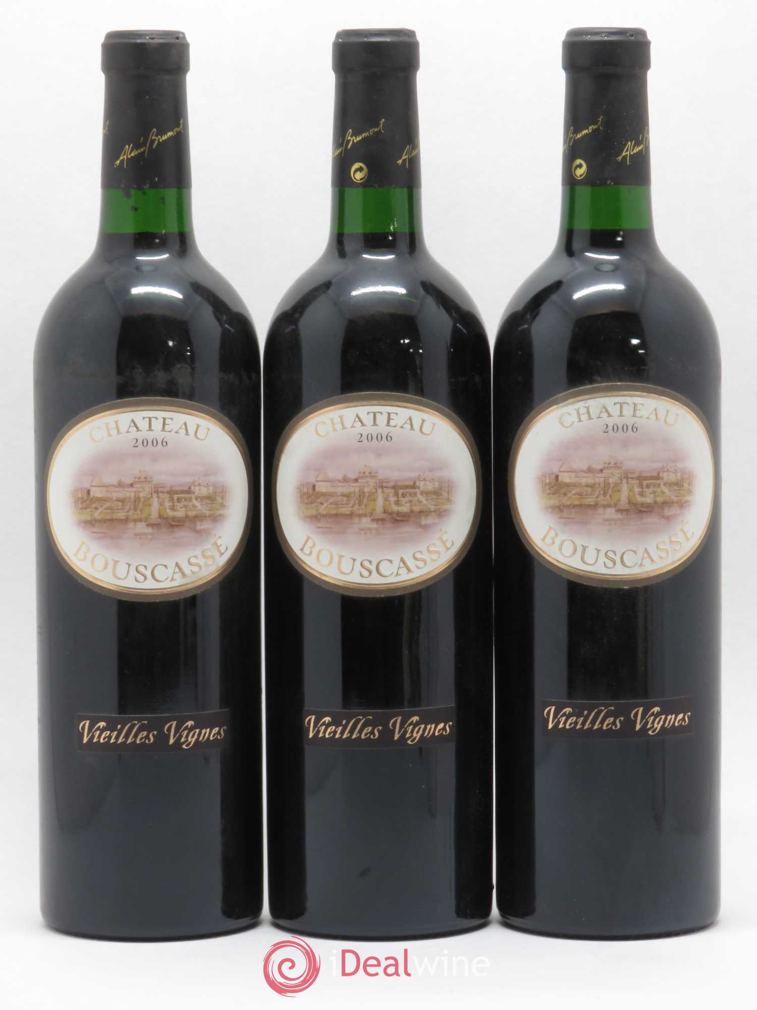 Madiran Vieilles Vignes Château Bouscassé - Alain Brumont 2006 - Lot de 3 bouteilles - 0