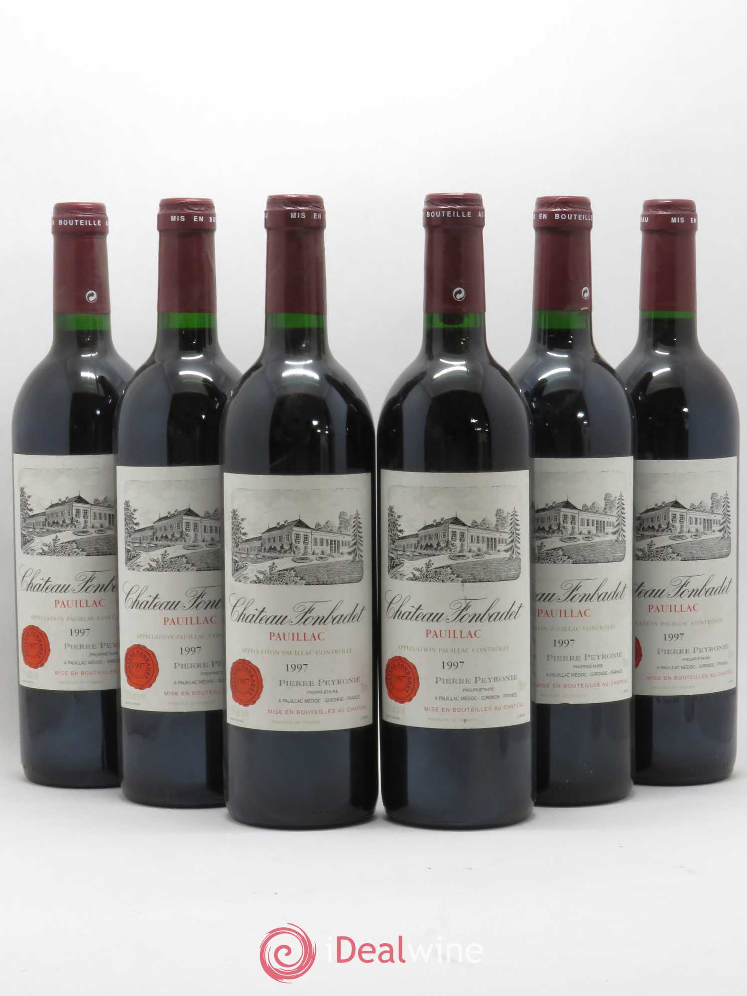 Château Fonbadet 1997 - Lot de 6 bouteilles - 0