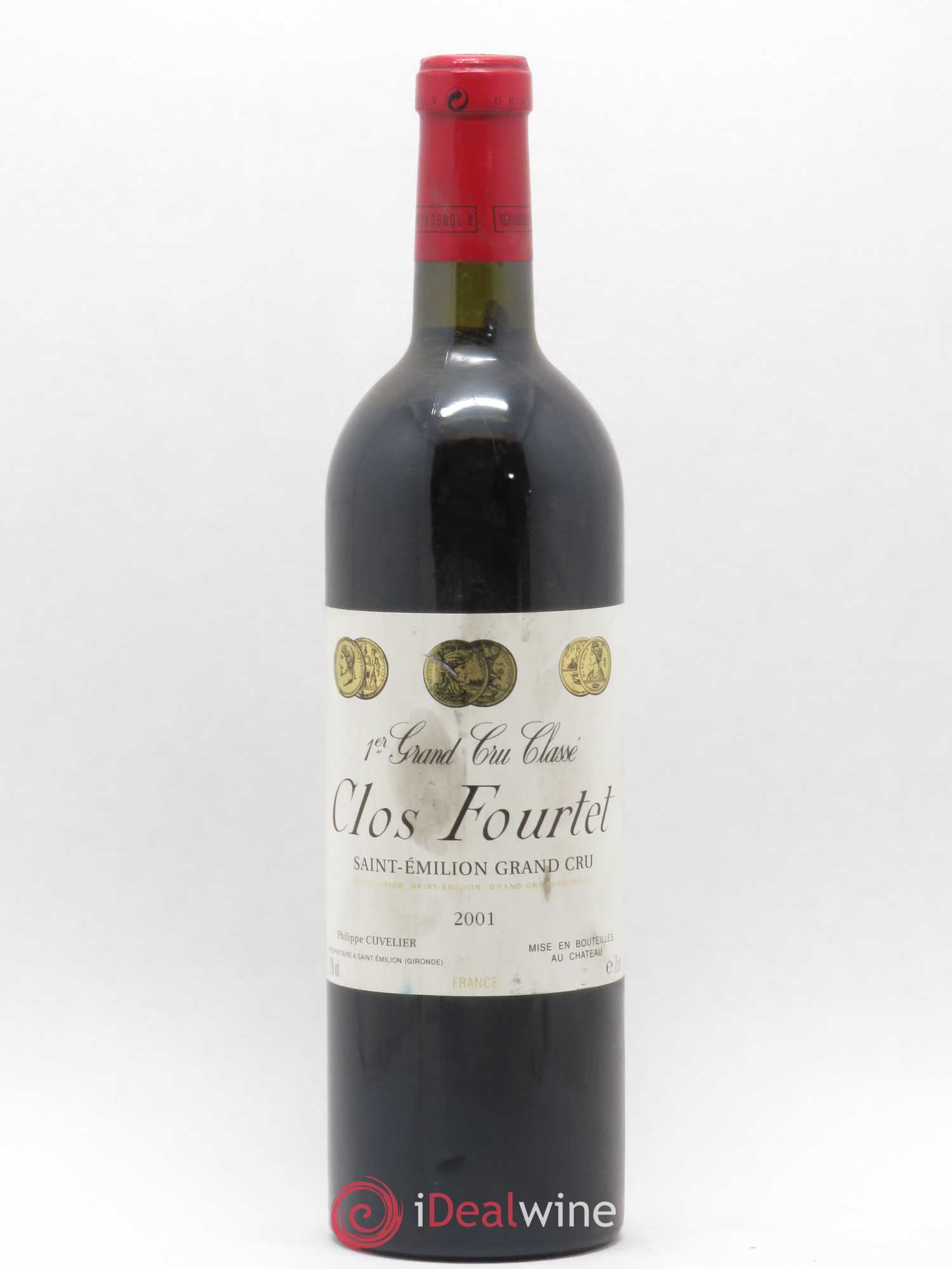 Clos Fourtet 1er Grand Cru Classé B 2001 - Lot de 1 bouteille - 0