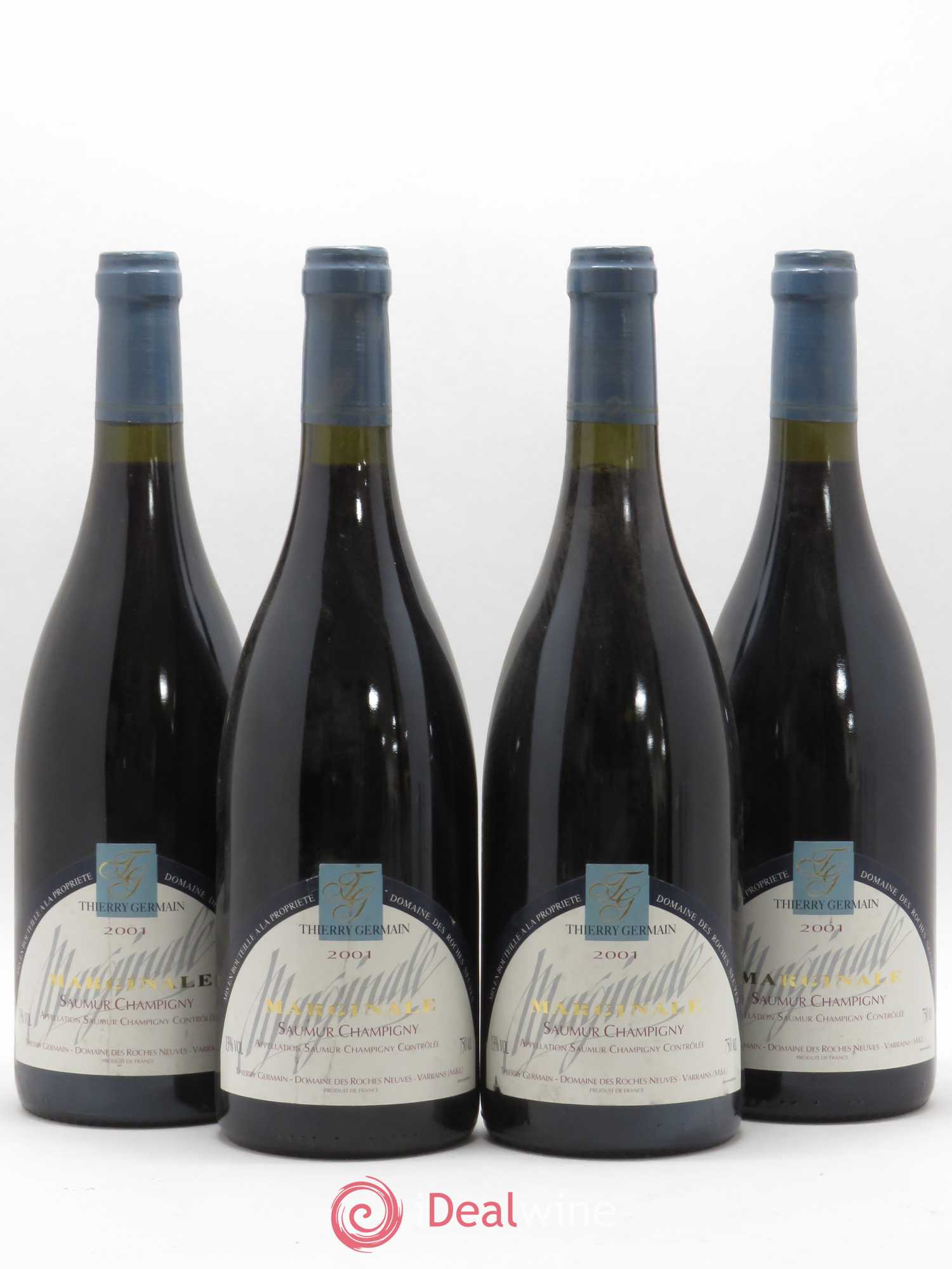 Saumur-Champigny La Marginale Domaine des Roches Neuves - Thierry Germain 2001 - Lot de 4 bouteilles - 0