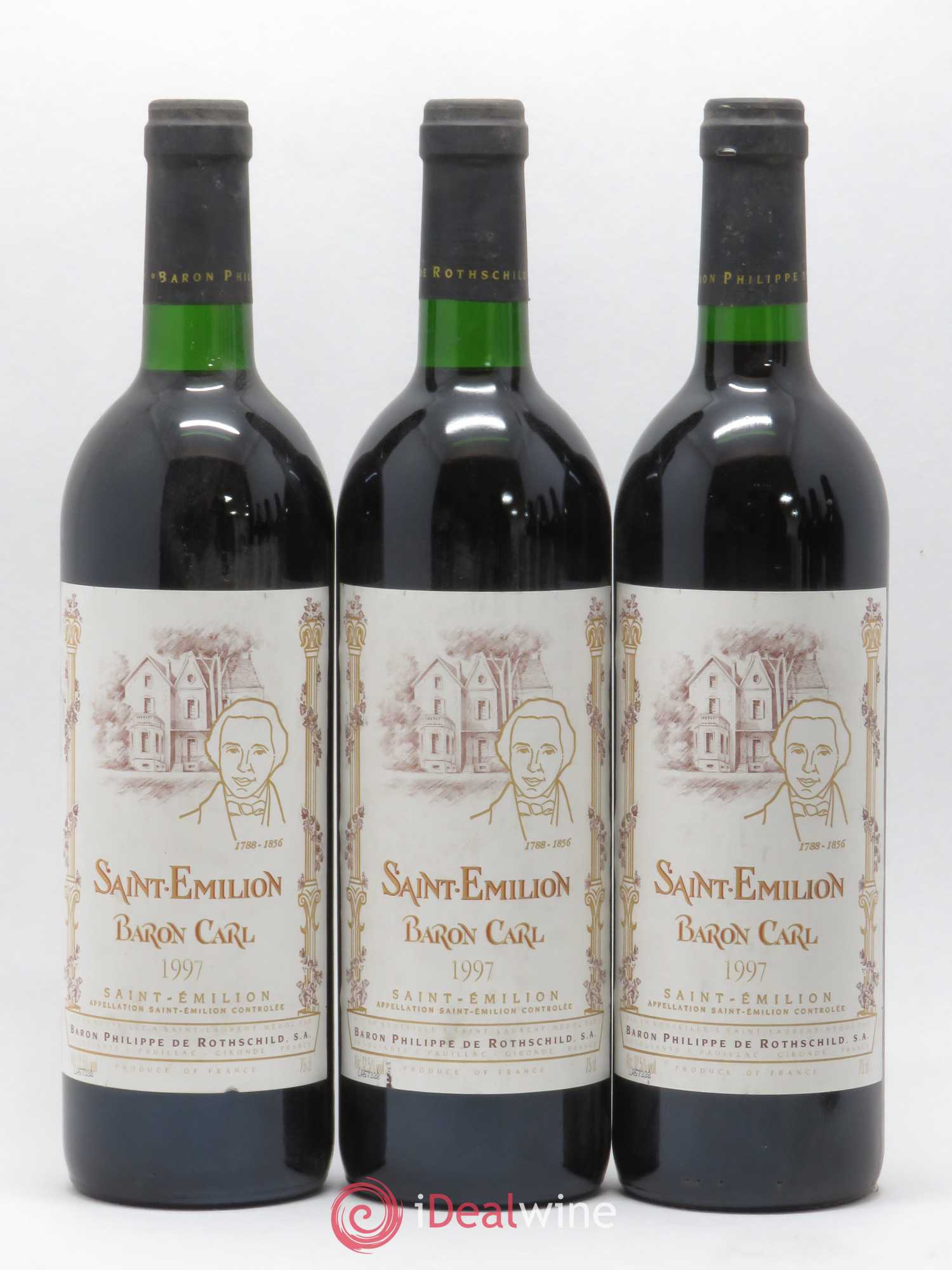 Saint-Émilion Baron Carl Philippe de Rothschild 1997 - Lot de 6 bouteilles - 1