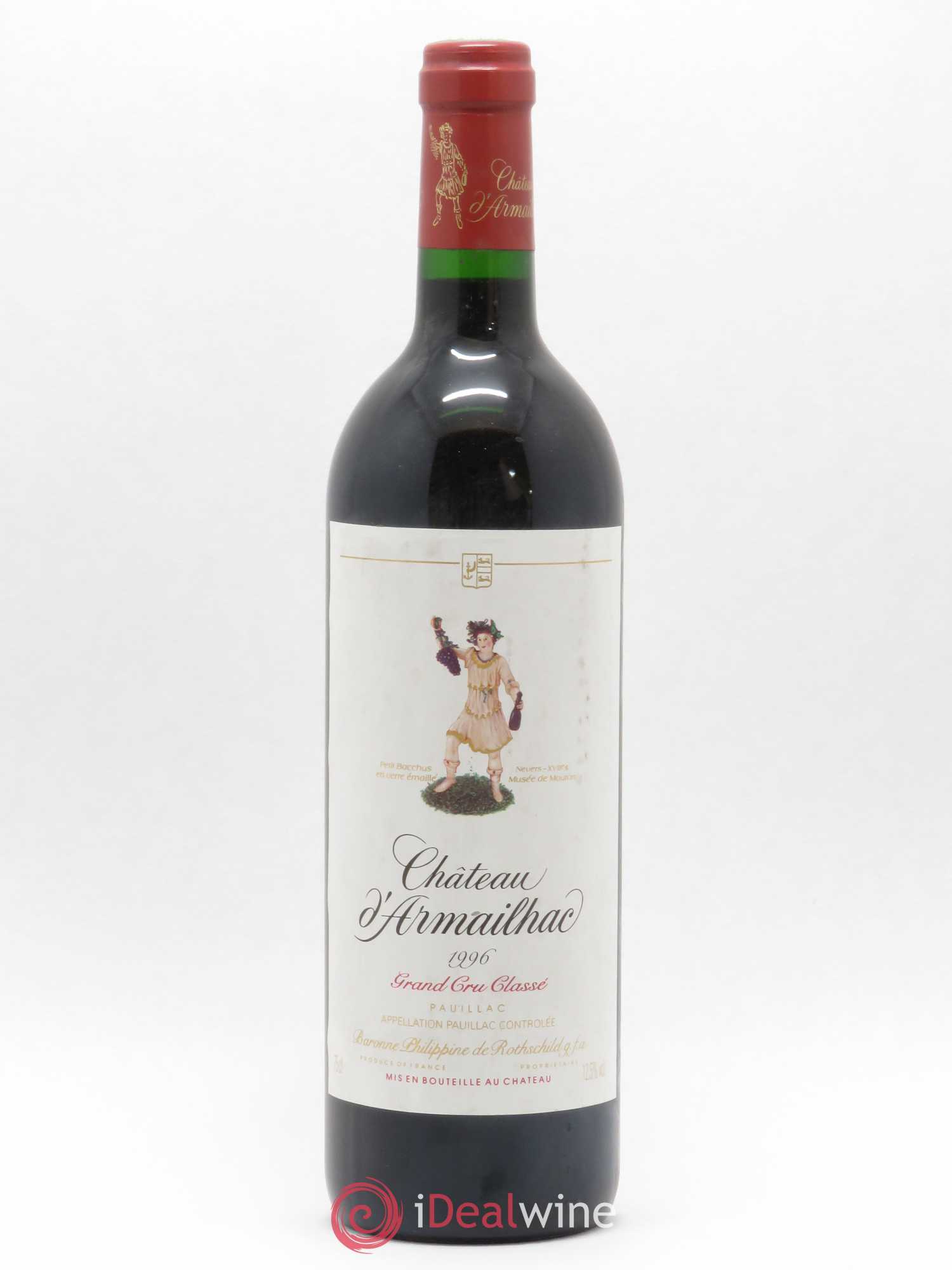 Château d' Armailhac - Mouton Baron(ne) Philippe 5ème Grand Cru Classé 1996 - Lotto di 1 bottiglia - 0