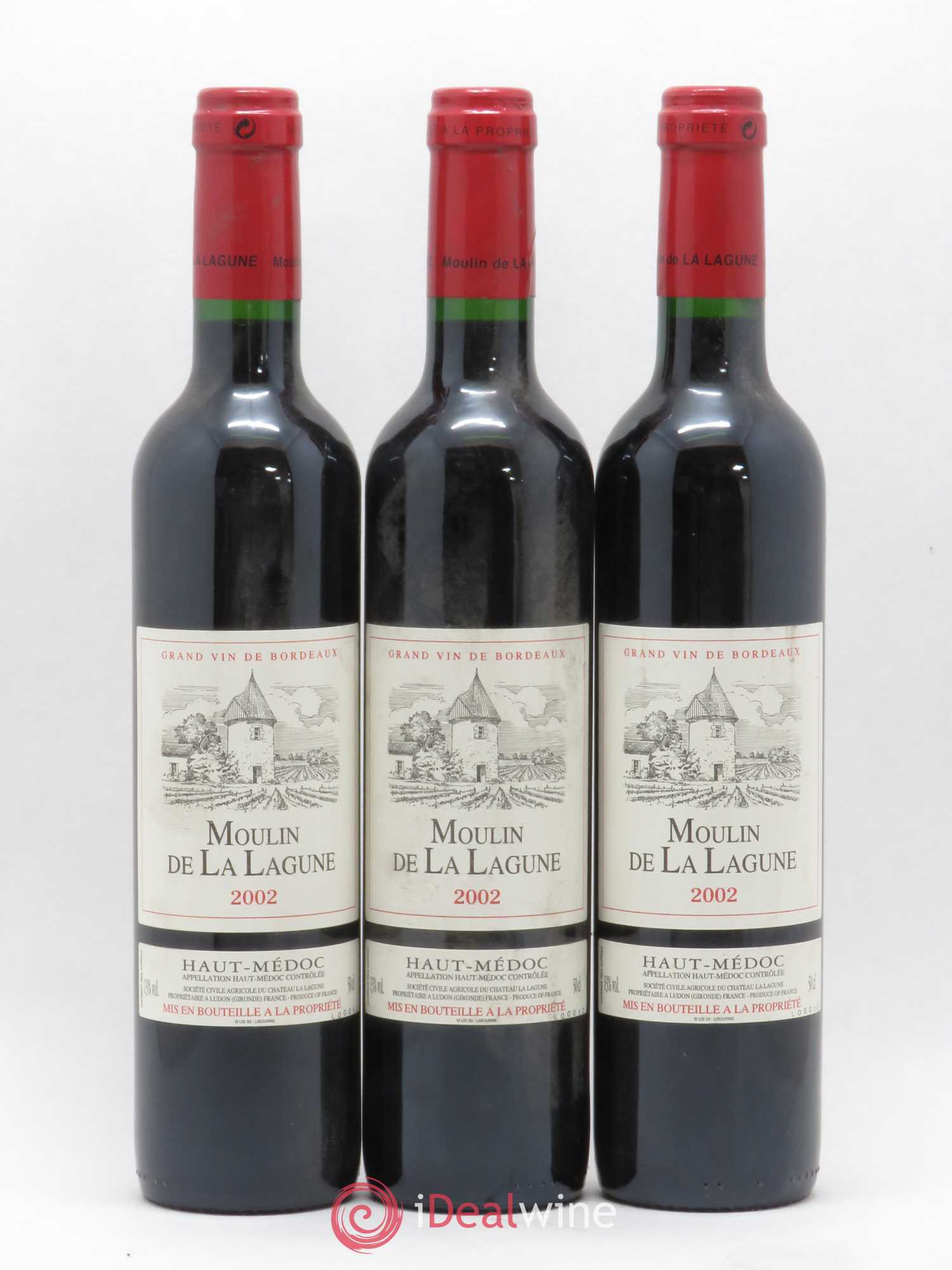 Moulin de La Lagune Second Vin 2002 - Lot de 3 bouteilles - 0