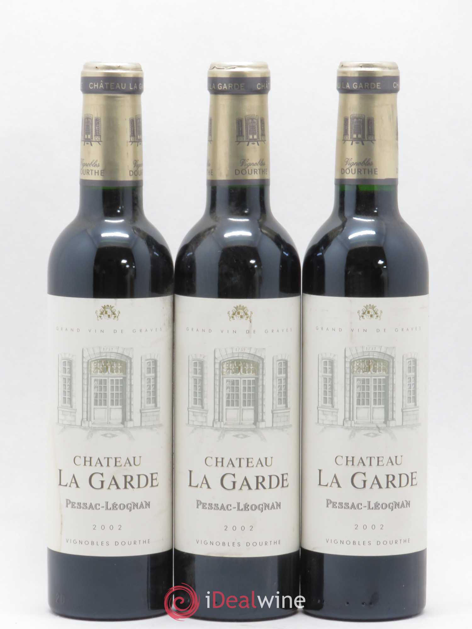 Château la Garde 2002 - Posten von 3 Demi-Flaschen - 0