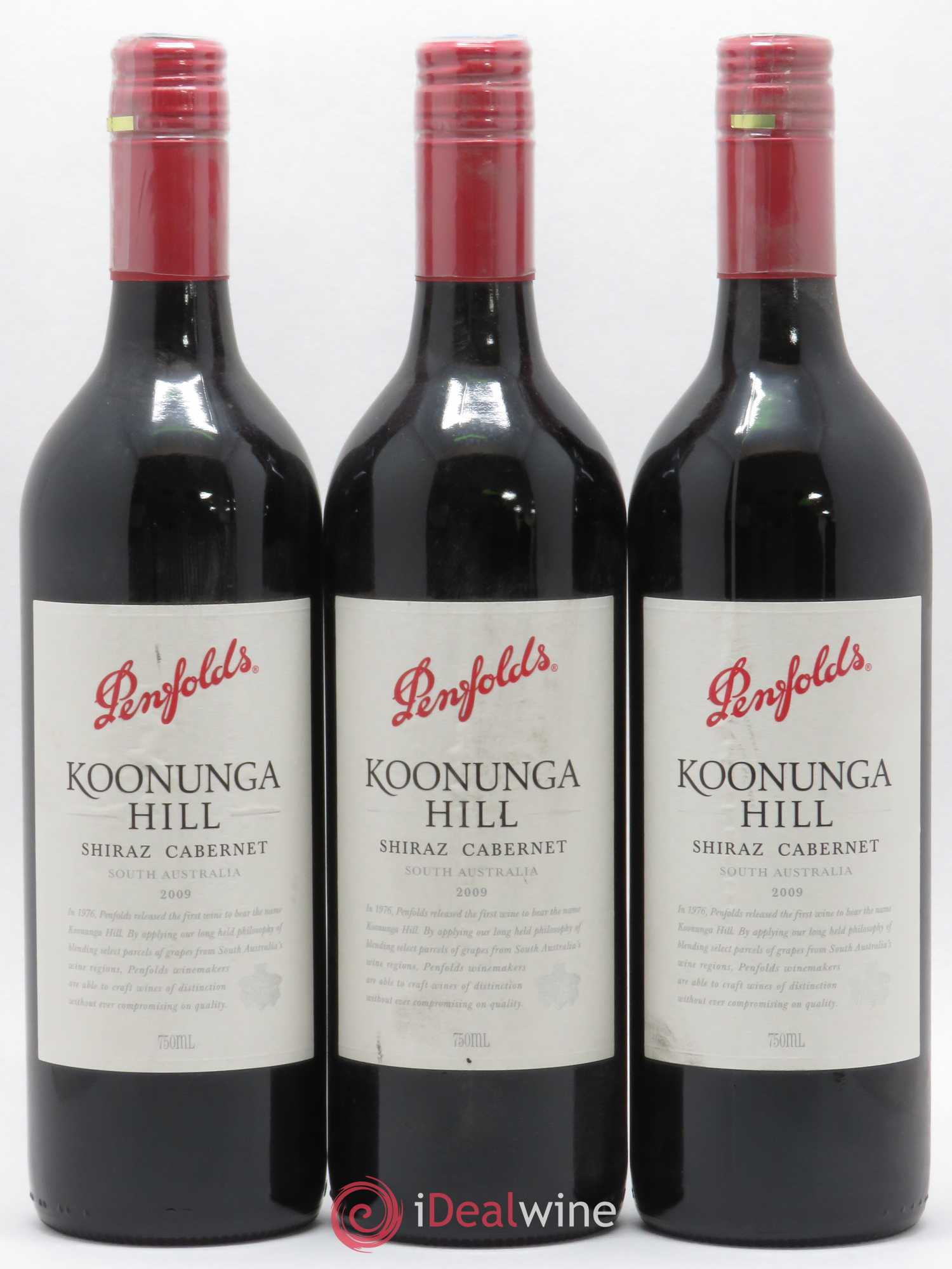 Australie Koonunga Hill Penfolds Shiraz Cabernet 2009 - Posten von 3 Flaschen - 0