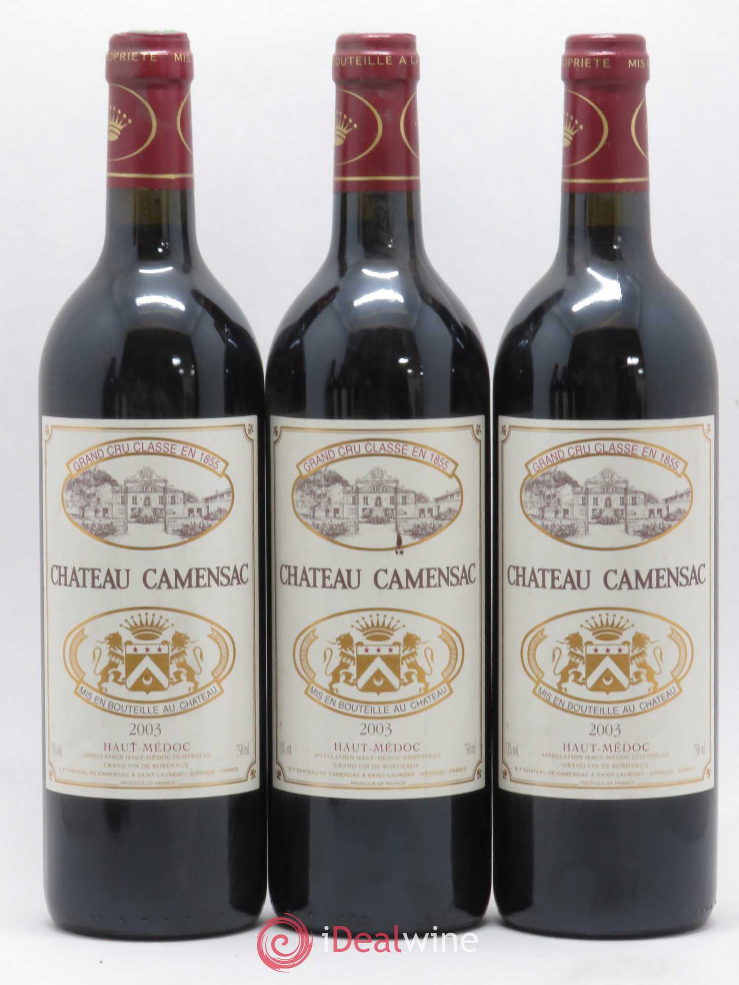 Château Camensac 5ème Grand Cru Classé 2003 - Lot de 6 bouteilles - 2