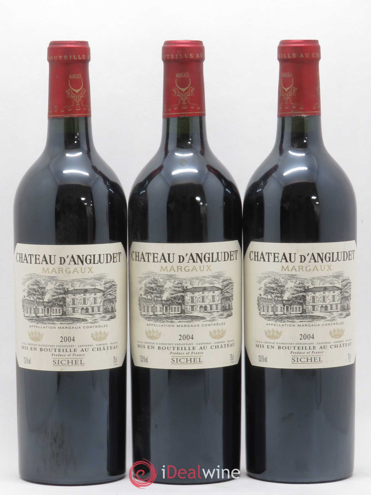 Château d' Angludet Cru Bourgeois 2004 - Lot de 3 bouteilles - 0